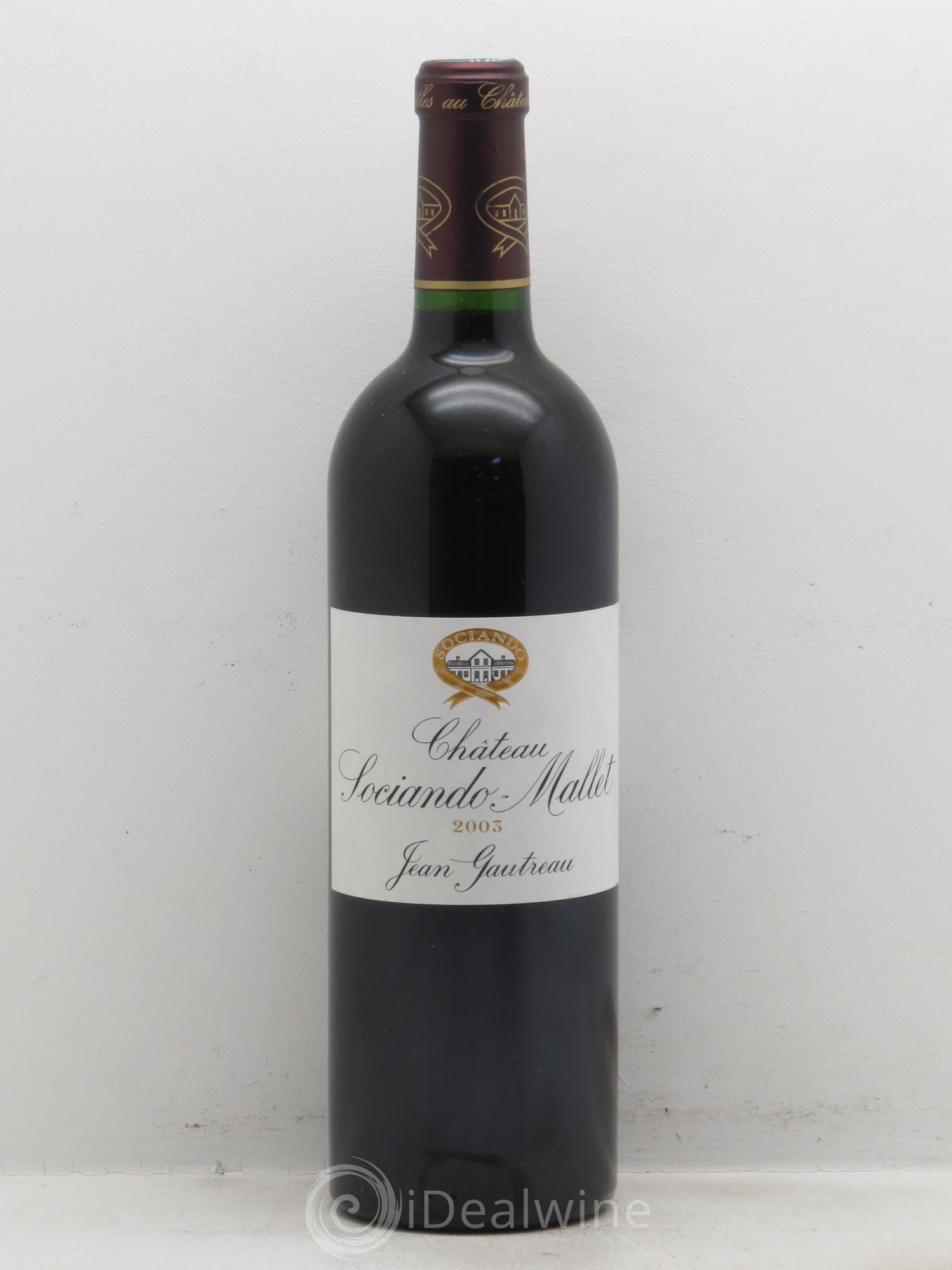 Château Sociando Mallet 2003 - Lot de 1 bouteille - 0