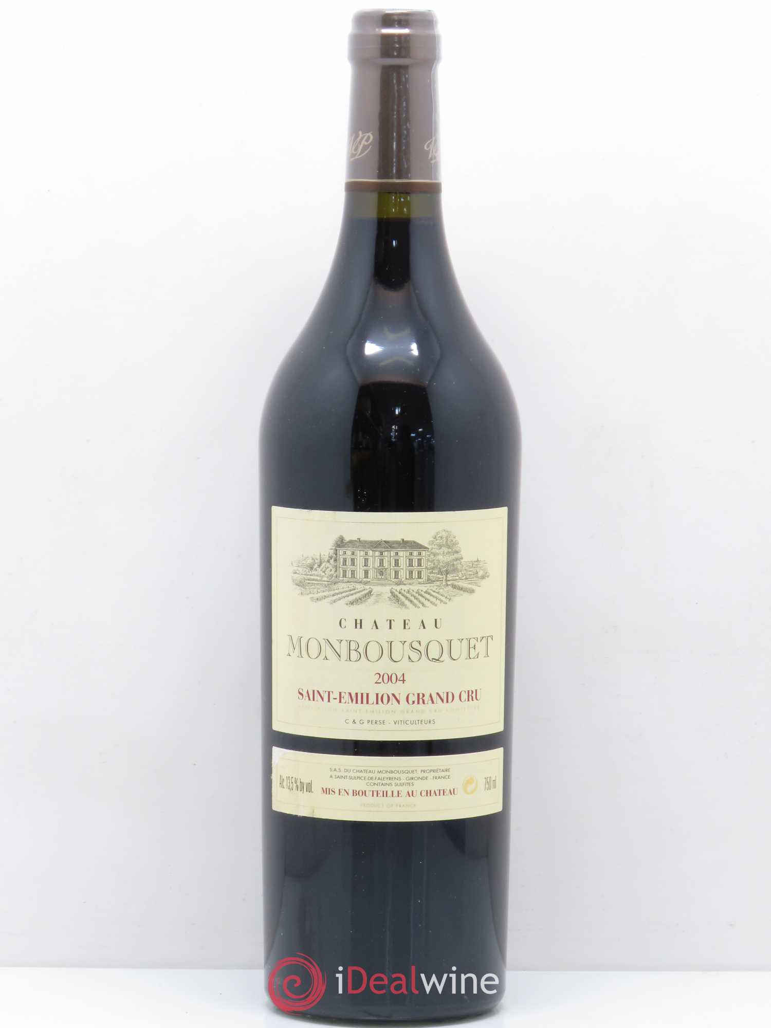 Château Monbousquet Grand Cru Classé 2004 - Lot de 1 bouteille - 0