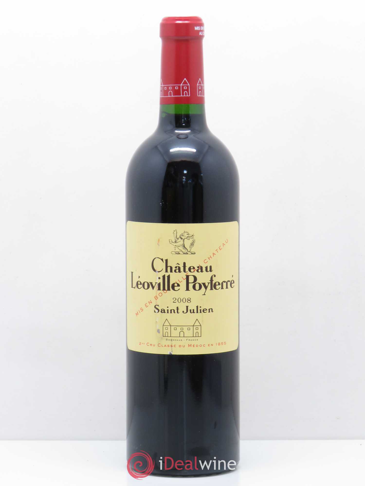 Château Léoville Poyferré 2ème Grand Cru Classé 2008 - Lot de 1 bouteille - 0