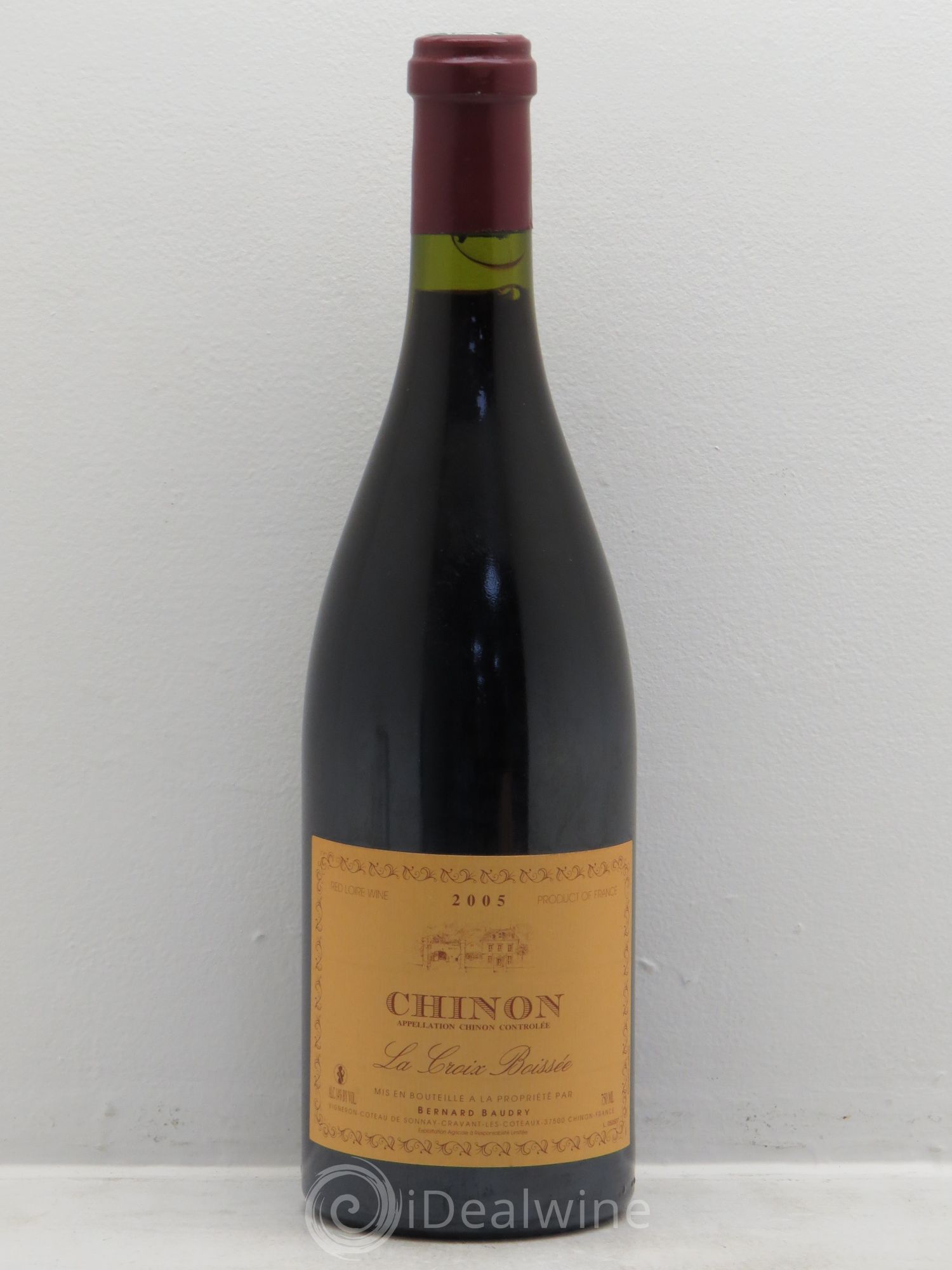 Chinon La Croix Boissée Bernard Baudry 2005 - Lot de 1 bouteille - 0