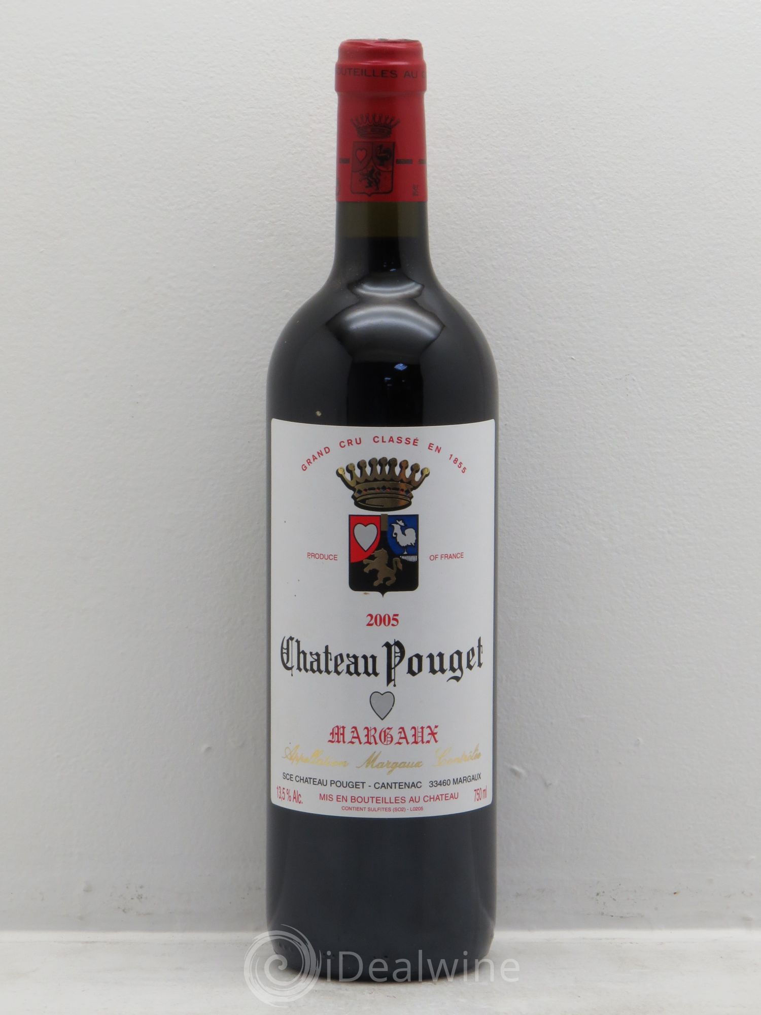 Château Pouget 4ème Grand Cru Classé 2005 - Lot de 1 bouteille - 0