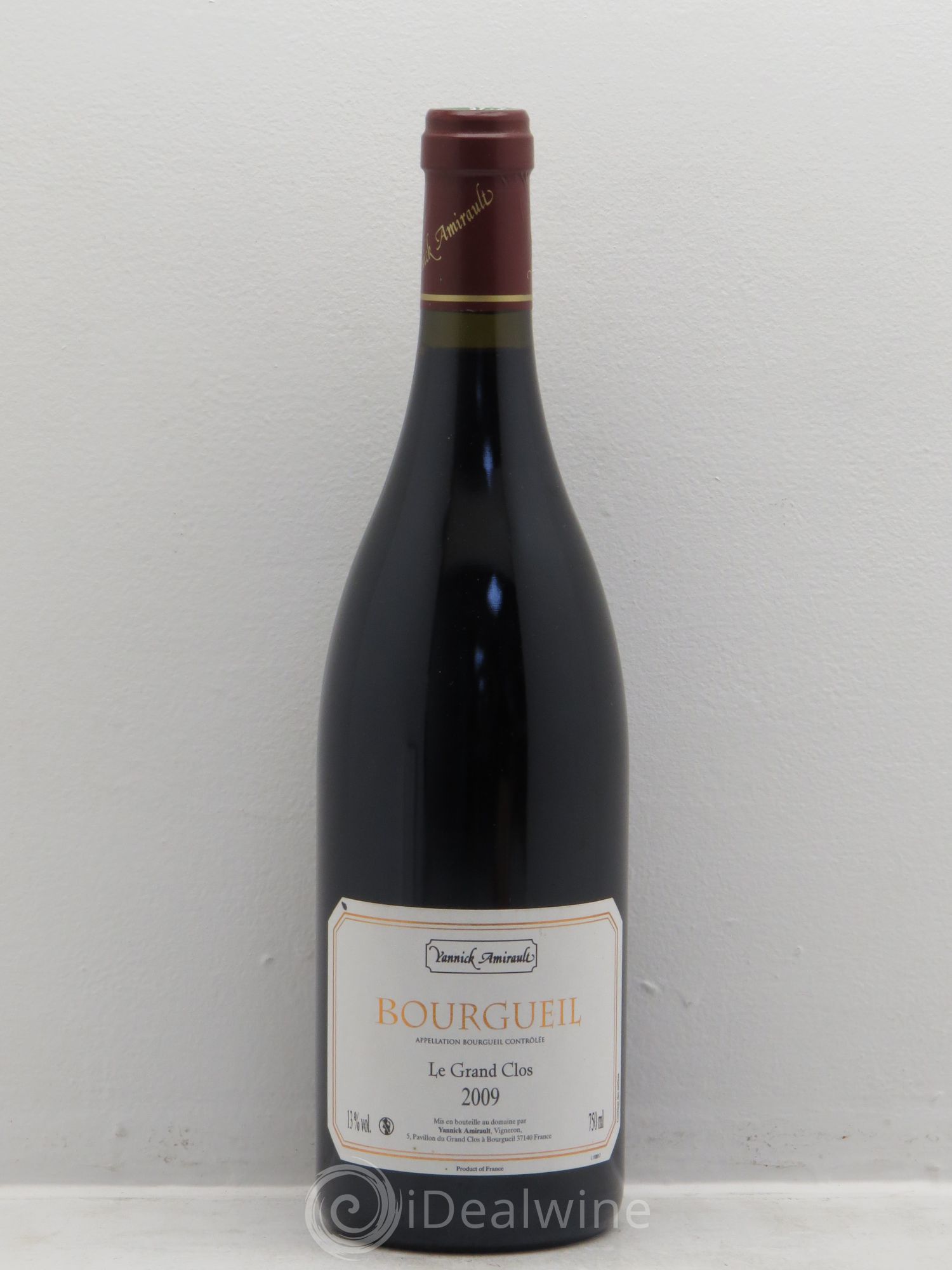 Bourgueil Grand Clos Yannick Amirault (Domaine) 2009 - Lot de 1 bouteille - 0