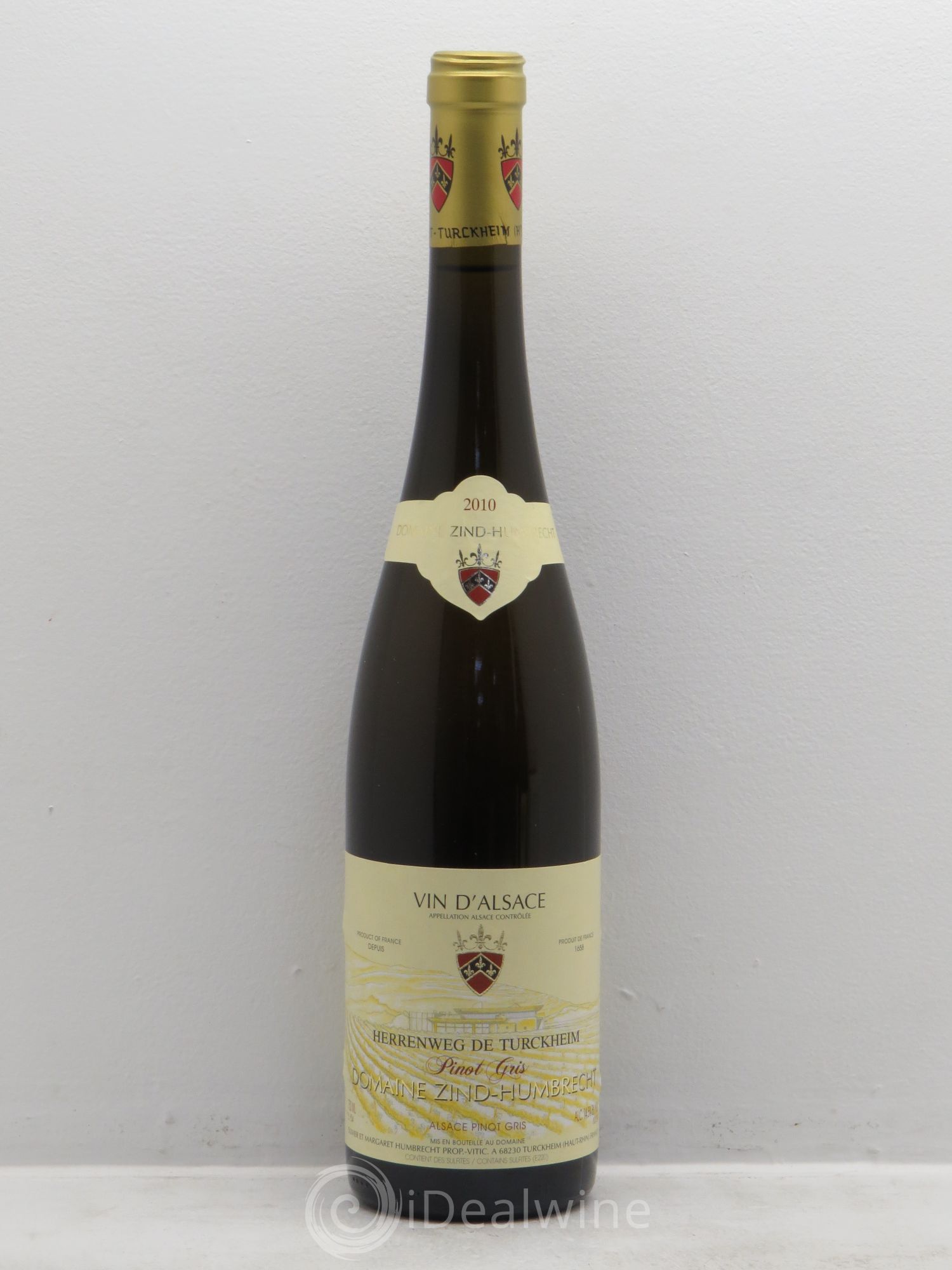 Alsace Pinot Gris (anciennement Tokay) Zind-Humbrecht (Domaine) Herrenweg de Turckheim 2010 - Posten von 1 Flasche - 0