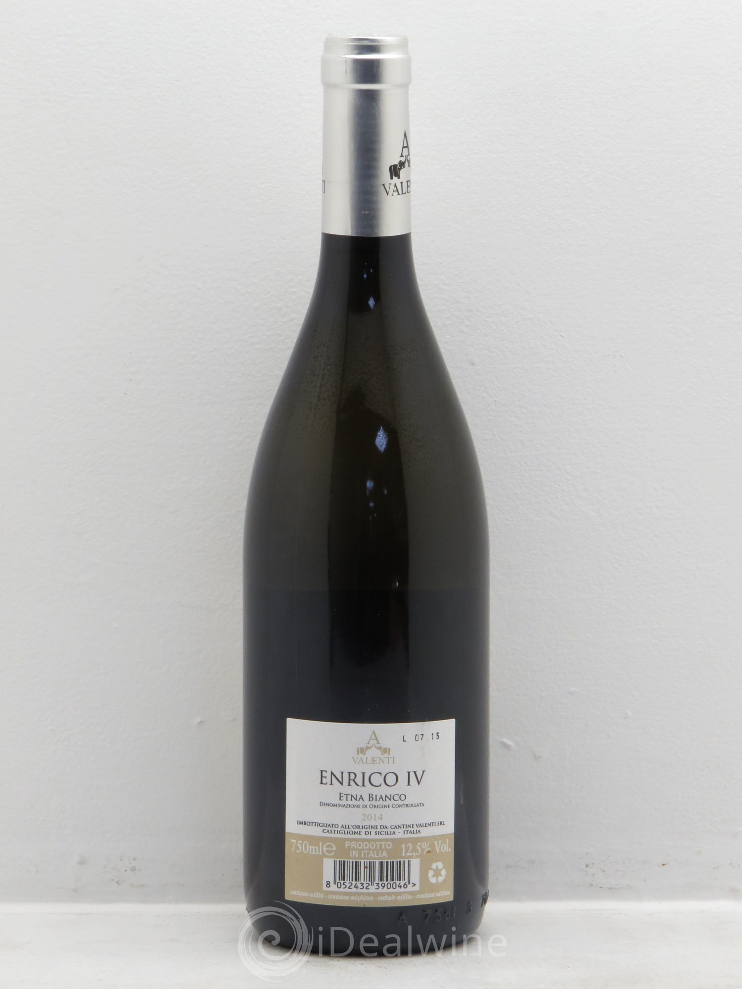 Italie Etna Bianco .Valenti .Enrico IV 2014 - Posten von 1 Flasche - 1