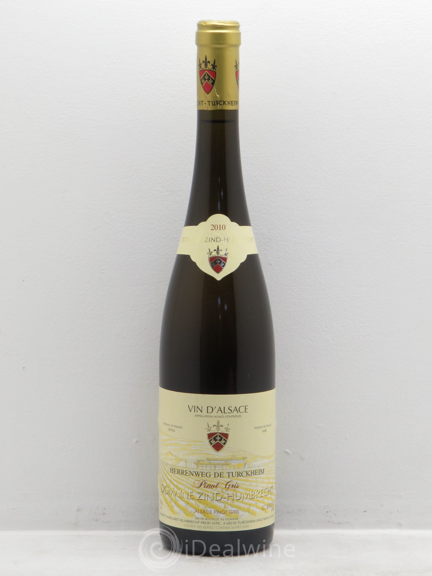 Alsace Pinot Gris (anciennement Tokay) Zind-Humbrecht (Domaine) Herrenweg de Turckheim 2010 - Posten von 1 Flasche - 0