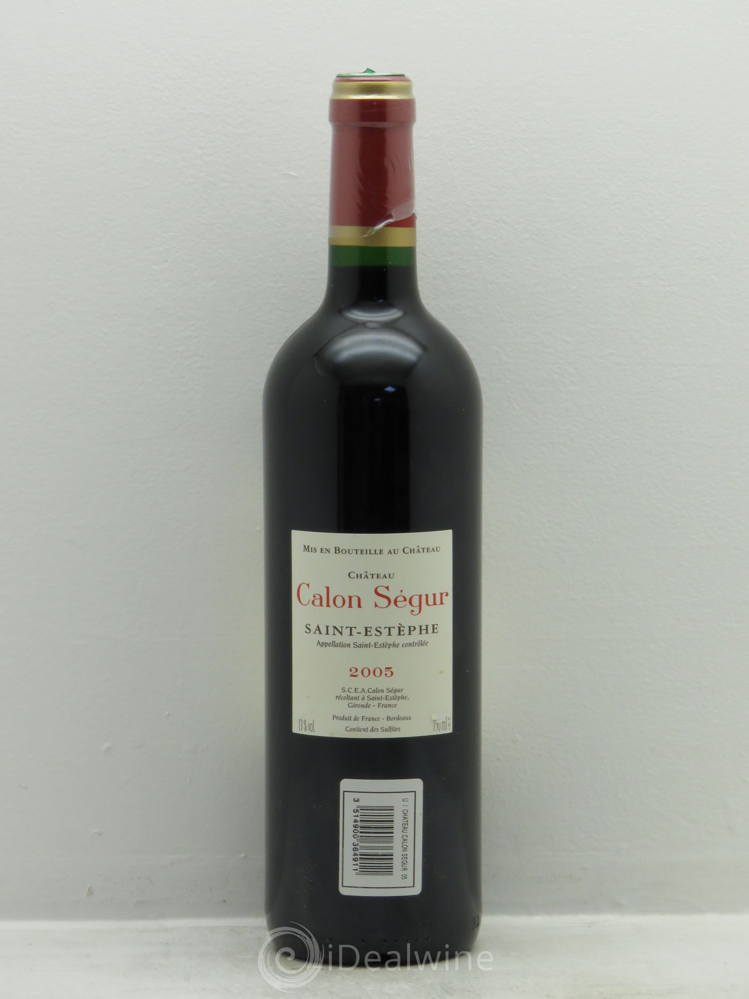Château Calon Ségur 3ème Grand Cru Classé 2005 - Lot de 1 bouteille - 1