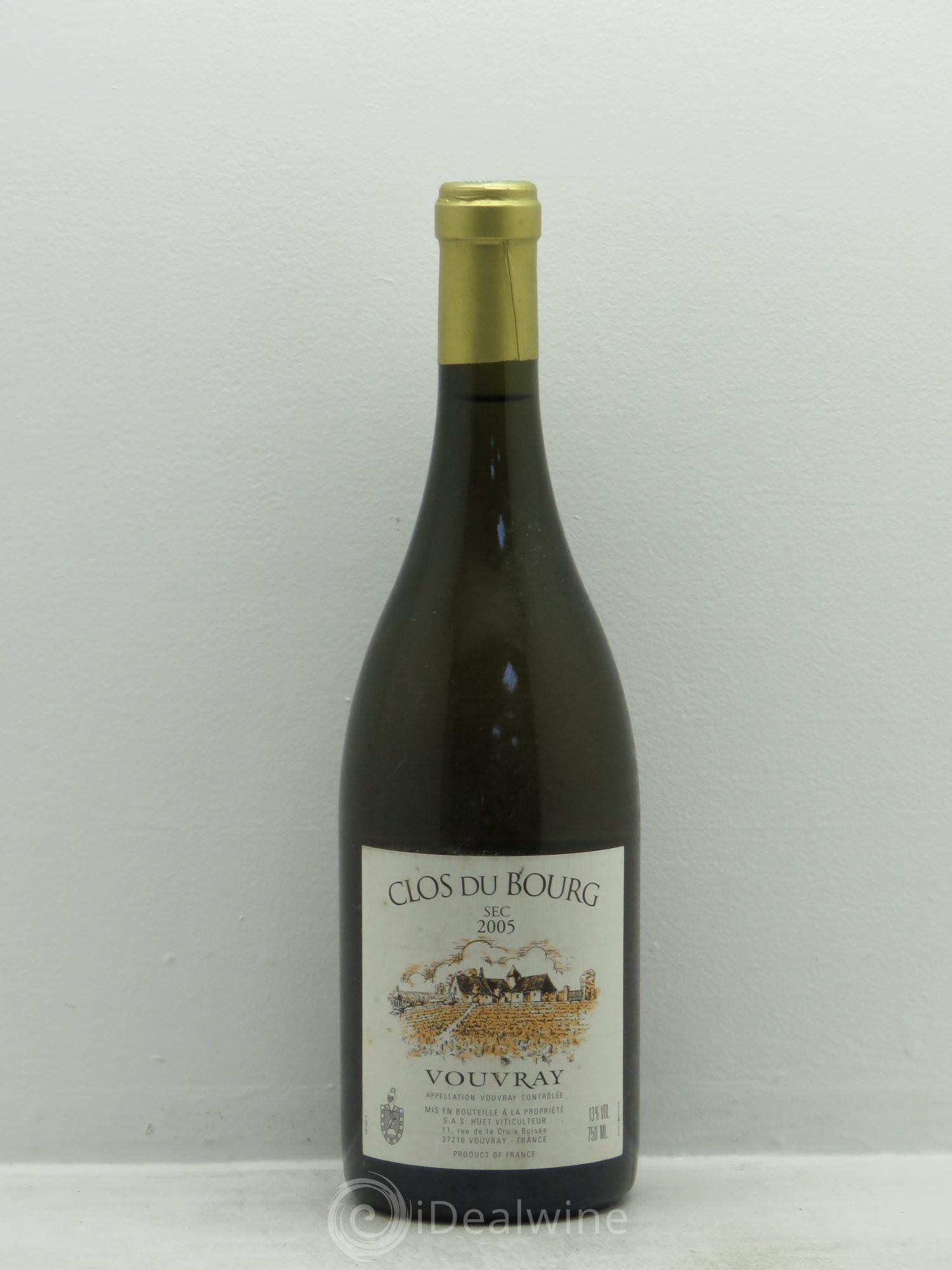 Vouvray Clos du Bourg Sec Domaine Huet 2005 - Lot de 1 bouteille - 0