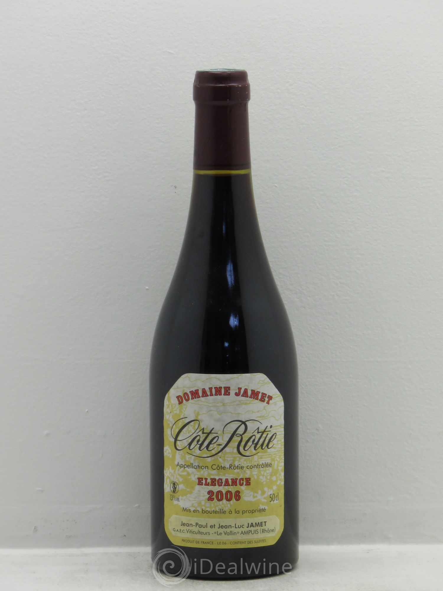 Côte-Rôtie Jamet (Domaine) Elégance (50cl) 2006 - Lot de 1 bouteille - 0