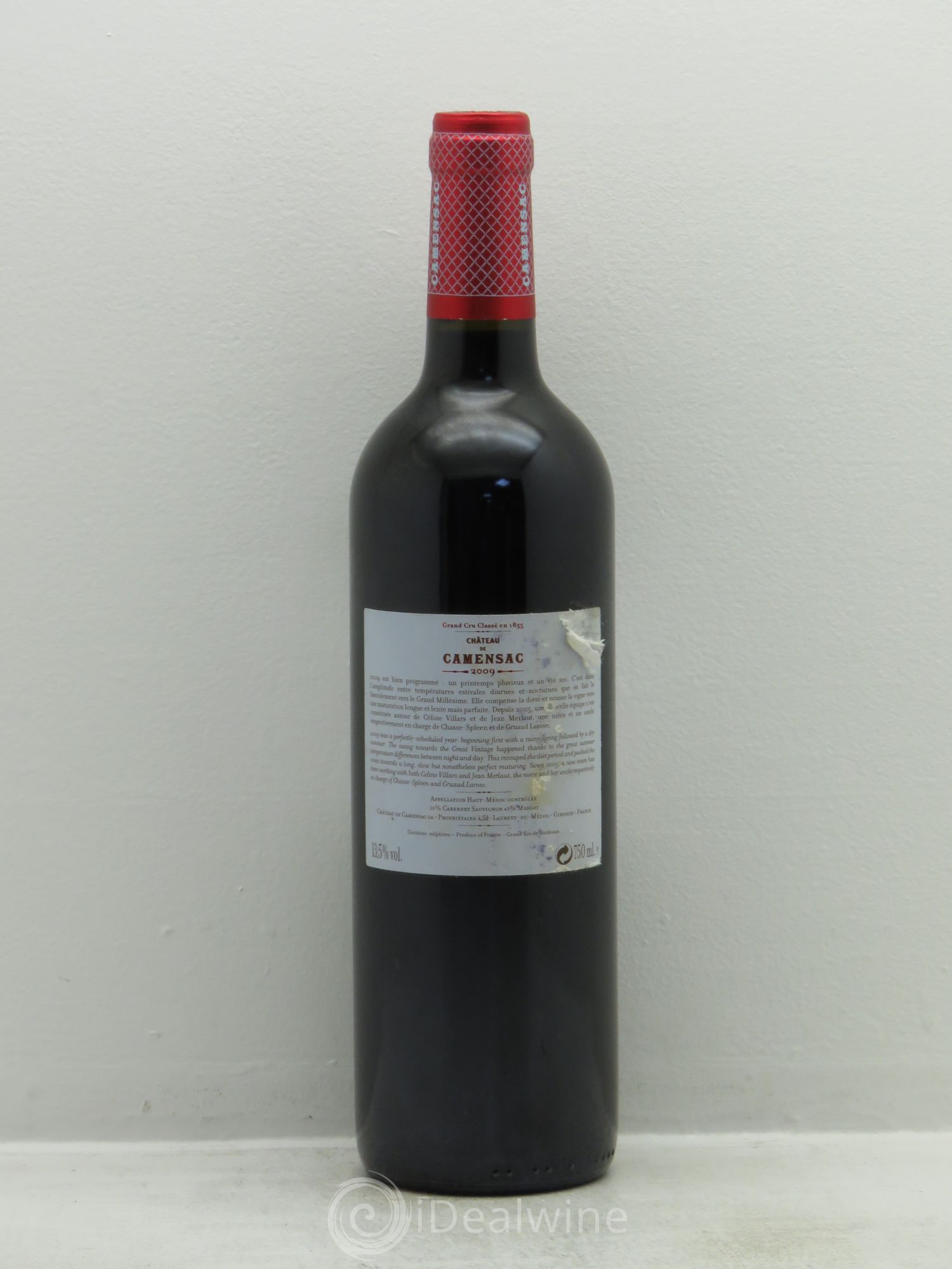 Château Camensac 5ème Grand Cru Classé 2009 - Lot de 1 bouteille - 1