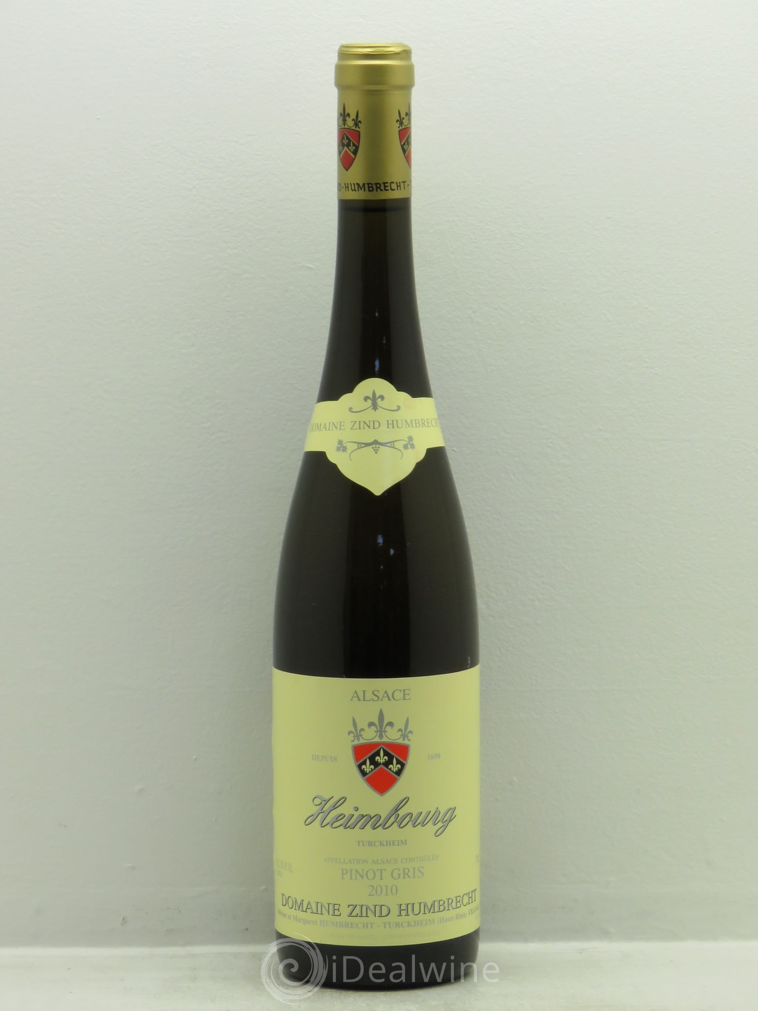 Alsace Pinot Gris Heimbourg Zind-Humbrecht (Domaine) 2010 - Lot de 1 bouteille - 0