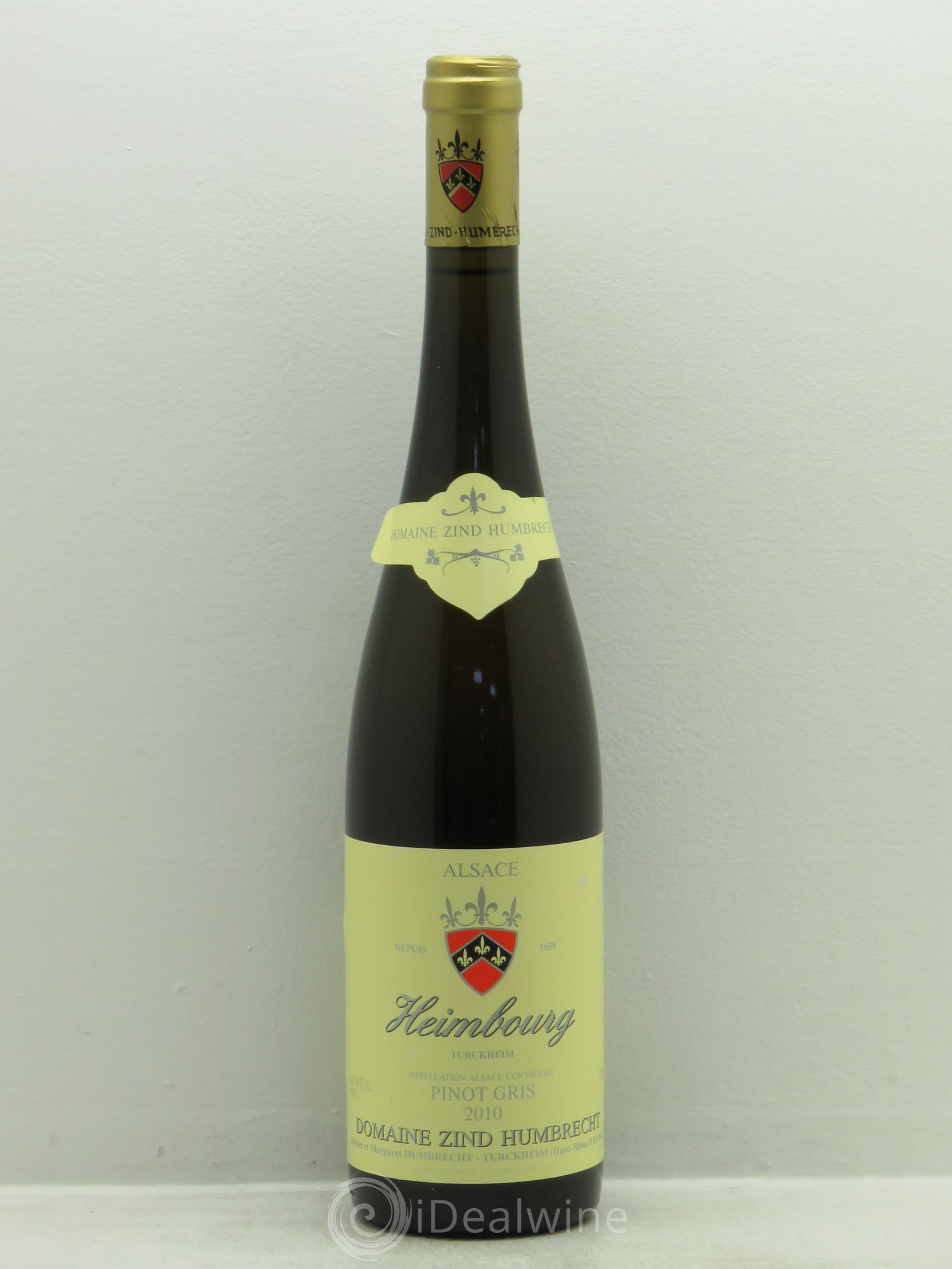Alsace Pinot Gris Heimbourg Zind-Humbrecht (Domaine) 2010 - Lot de 1 bouteille - 0