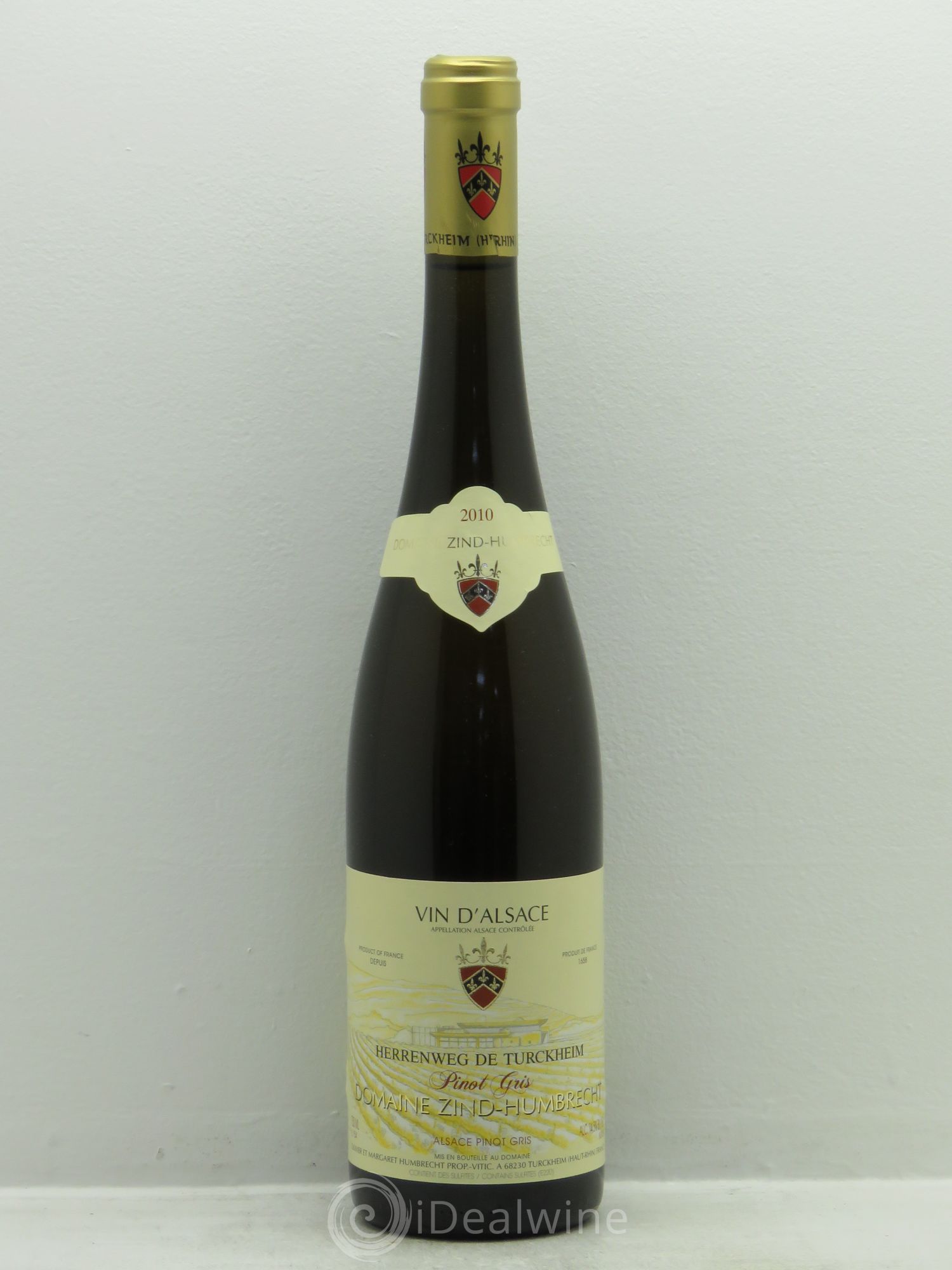 Alsace Pinot Gris (anciennement Tokay) Zind-Humbrecht (Domaine) Herrenweg de Turckheim 2010 - Posten von 1 Flasche - 0