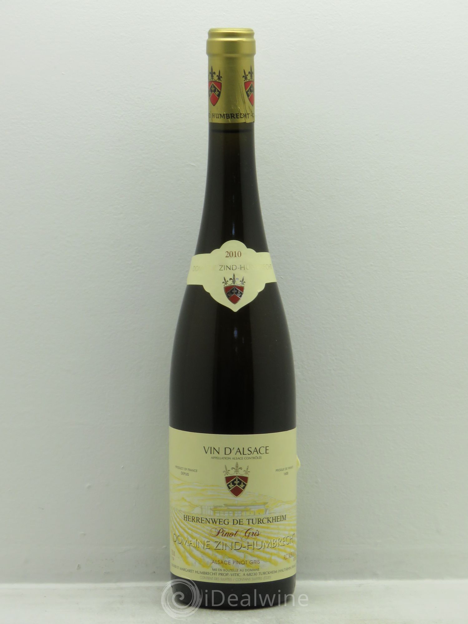 Alsace Pinot Gris (anciennement Tokay) Zind-Humbrecht (Domaine) Herrenweg de Turckheim 2010 - Posten von 1 Flasche - 0