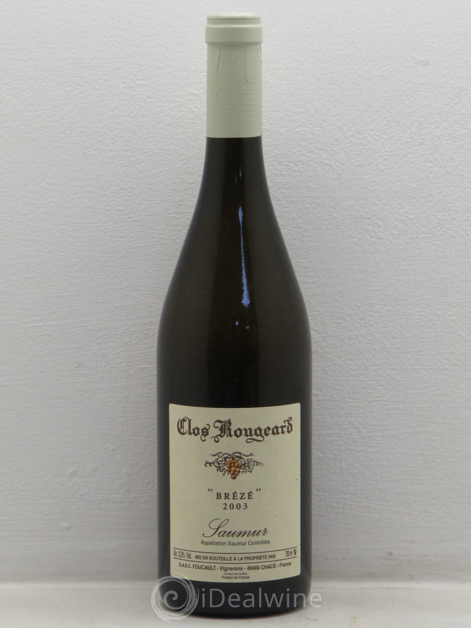 Saumur Brézé Clos Rougeard 2003 - Posten von 1 Flasche - 0