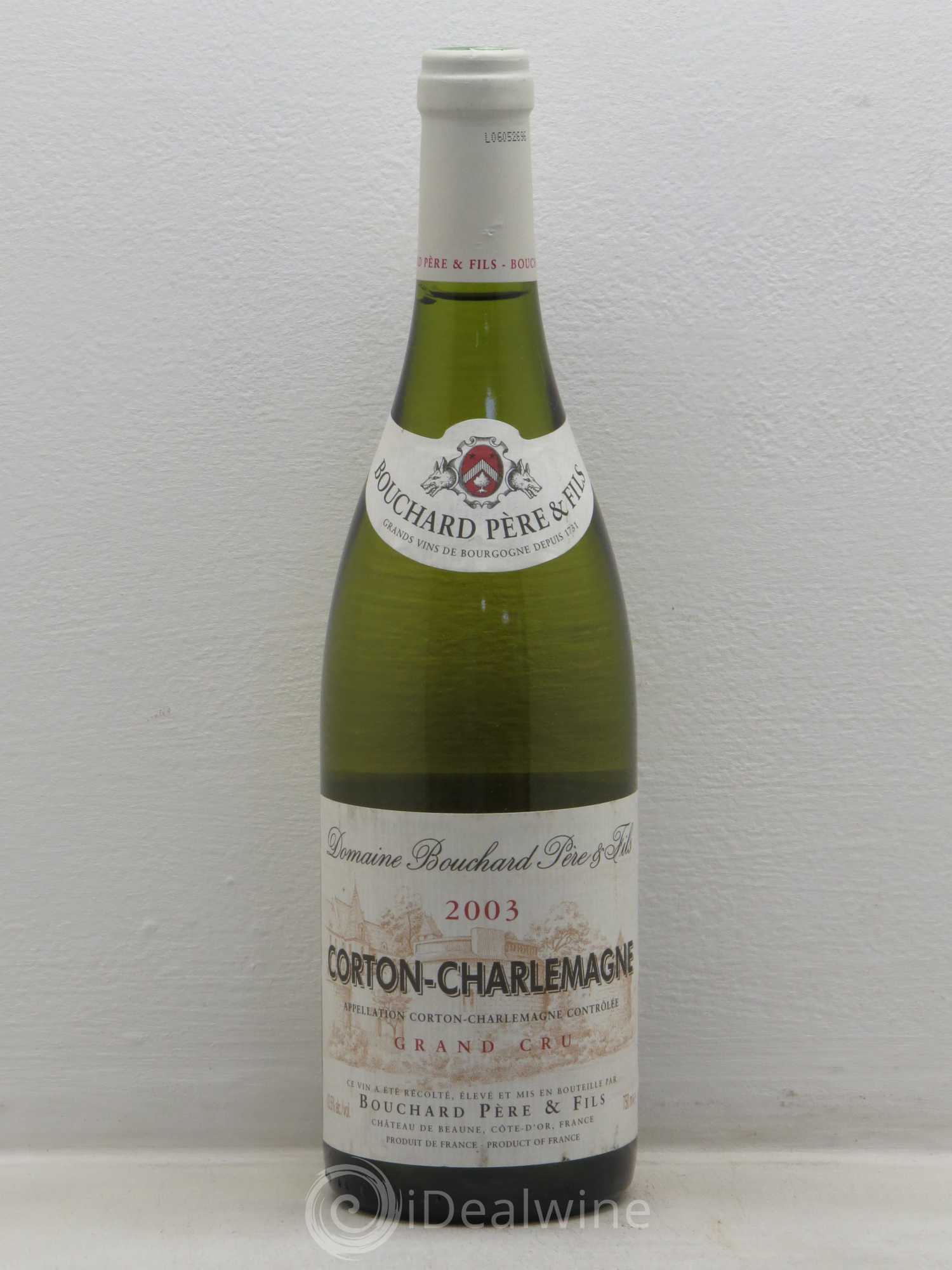 Corton-Charlemagne Grand Cru Bouchard Père & Fils 2003 - Lot de 1 bouteille - 0