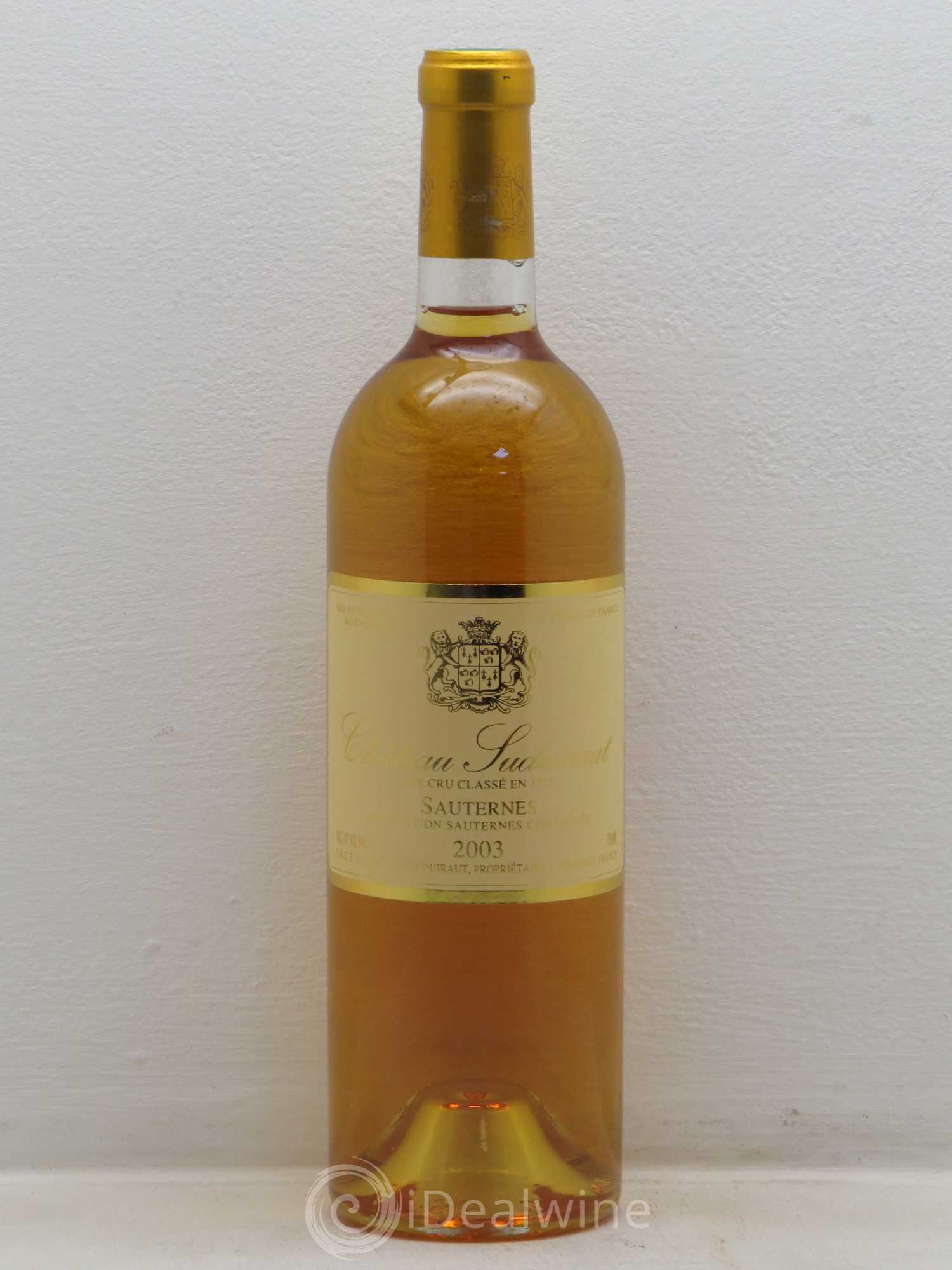 Château Suduiraut 1er Grand Cru Classé 2003 - Lotto di 1 bottiglia - 0