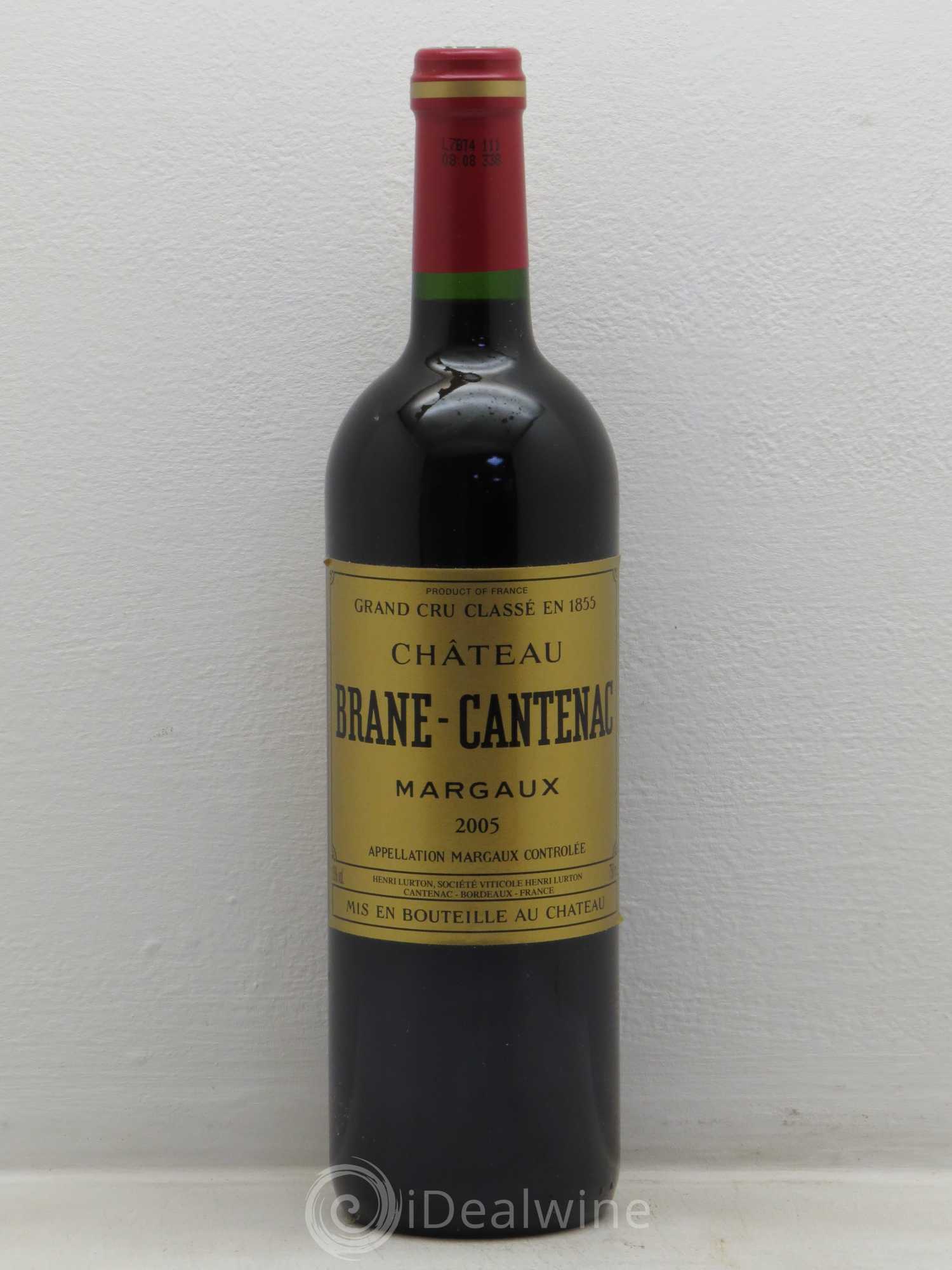 Château Brane Cantenac 2ème Grand Cru Classé 2005 - Lot de 1 bouteille - 0