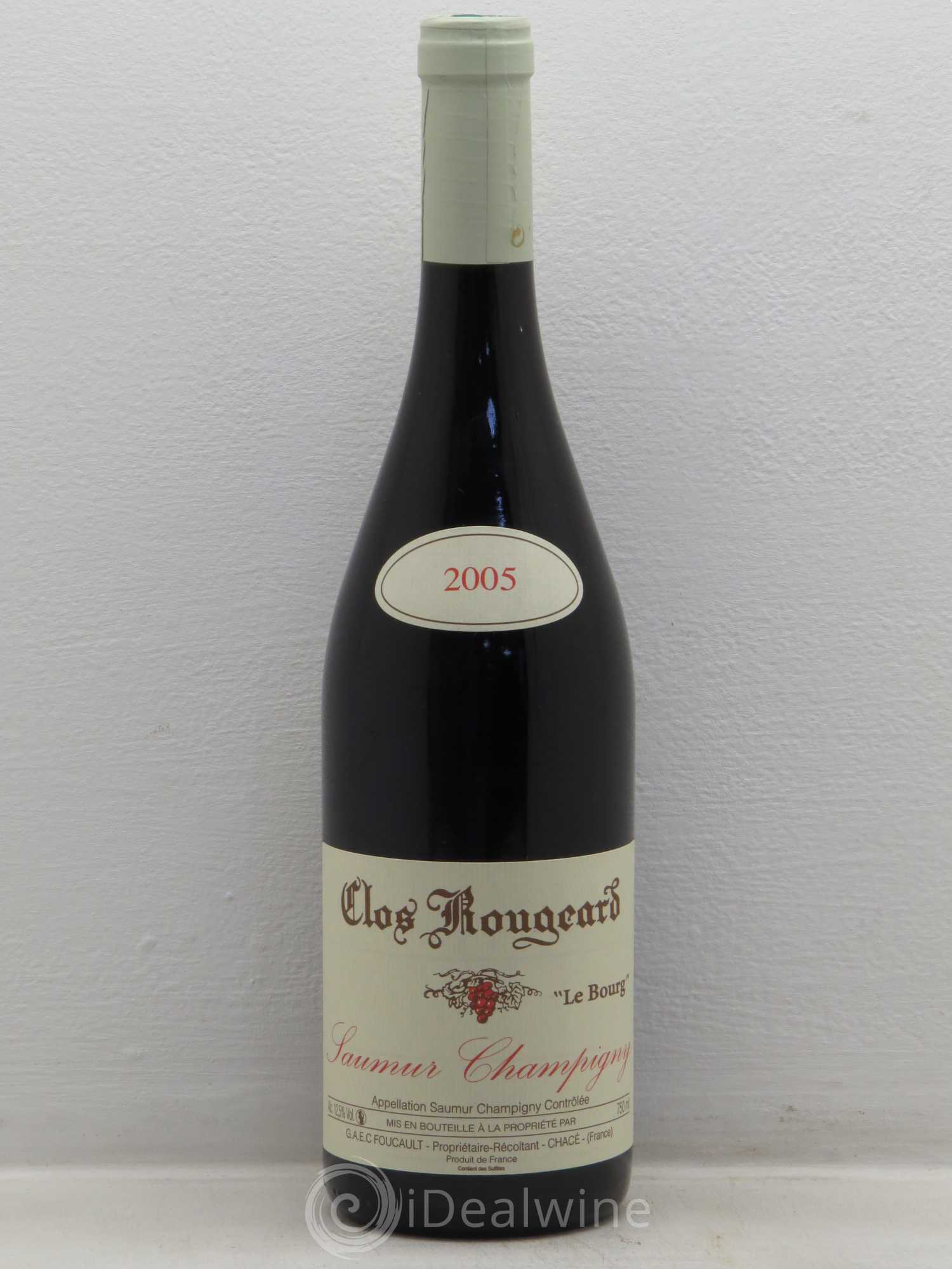 Saumur-Champigny Le Bourg Clos Rougeard 2005 - Lot de 1 bouteille - 0