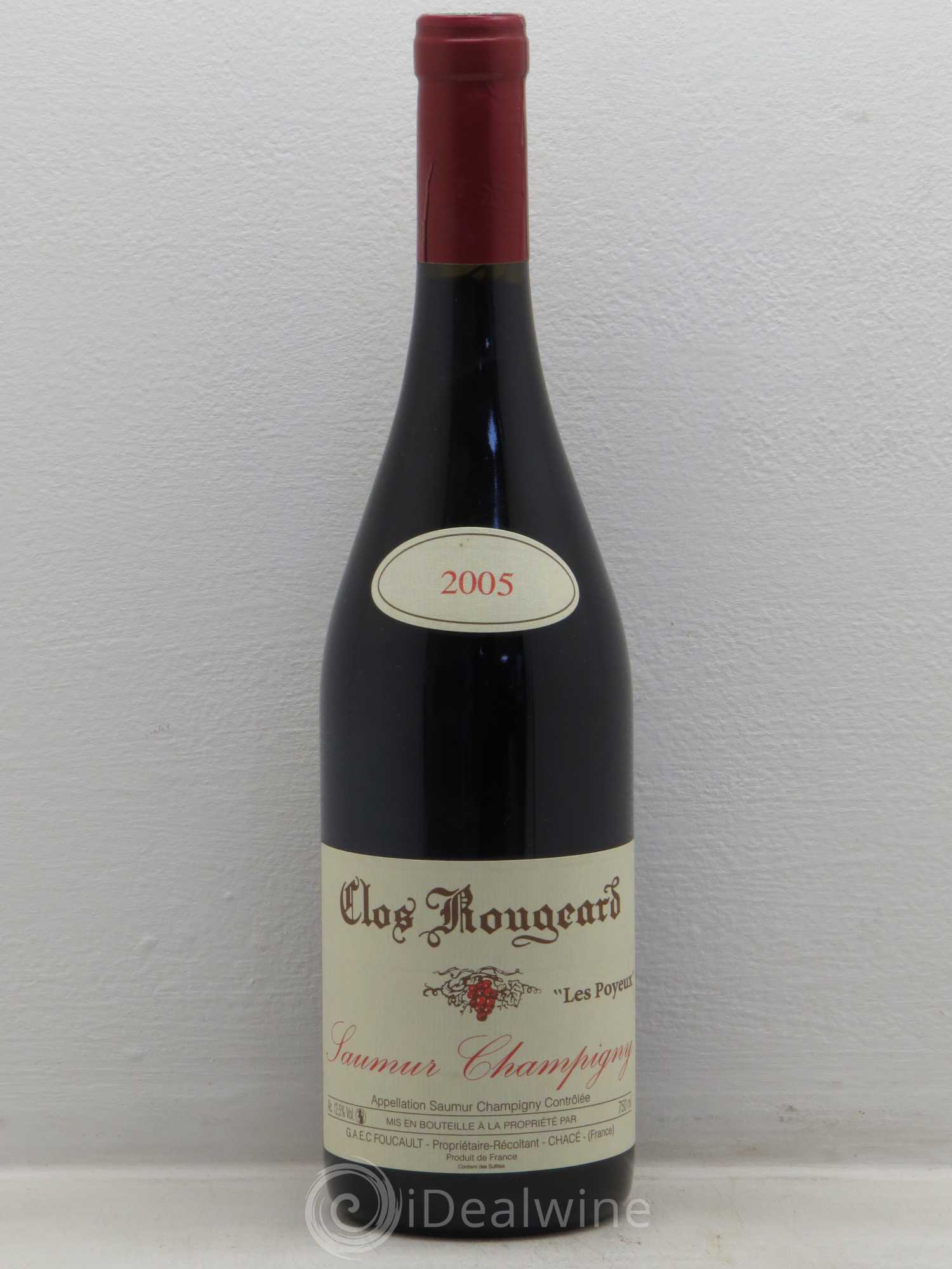 Saumur-Champigny Les Poyeux Clos Rougeard 2005 - Lot de 1 bouteille - 0