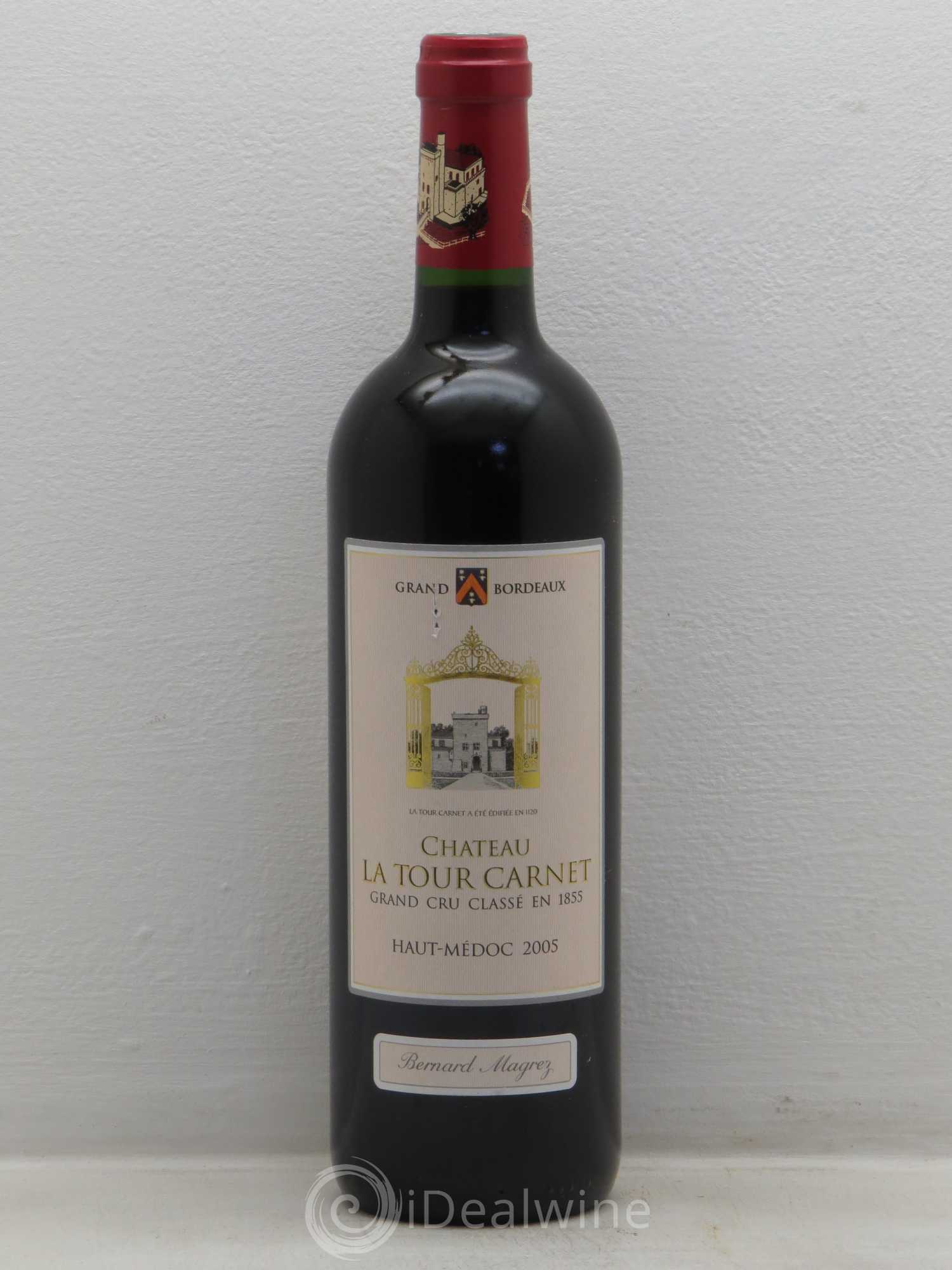 Château la Tour Carnet 4ème Grand Cru Classé 2005 - Lot de 1 bouteille - 0