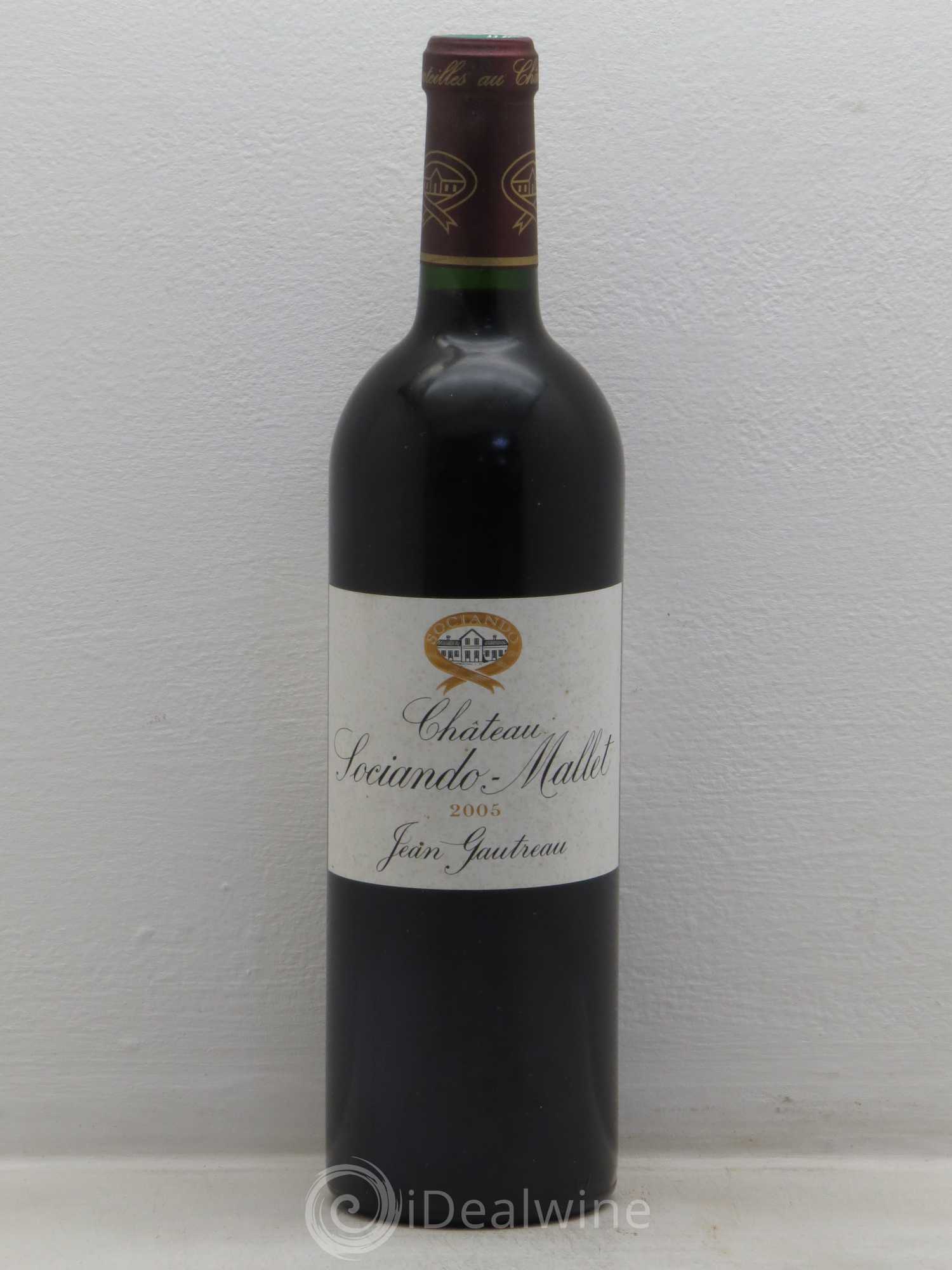 Château Sociando Mallet 2005 - Lot de 1 bouteille - 0