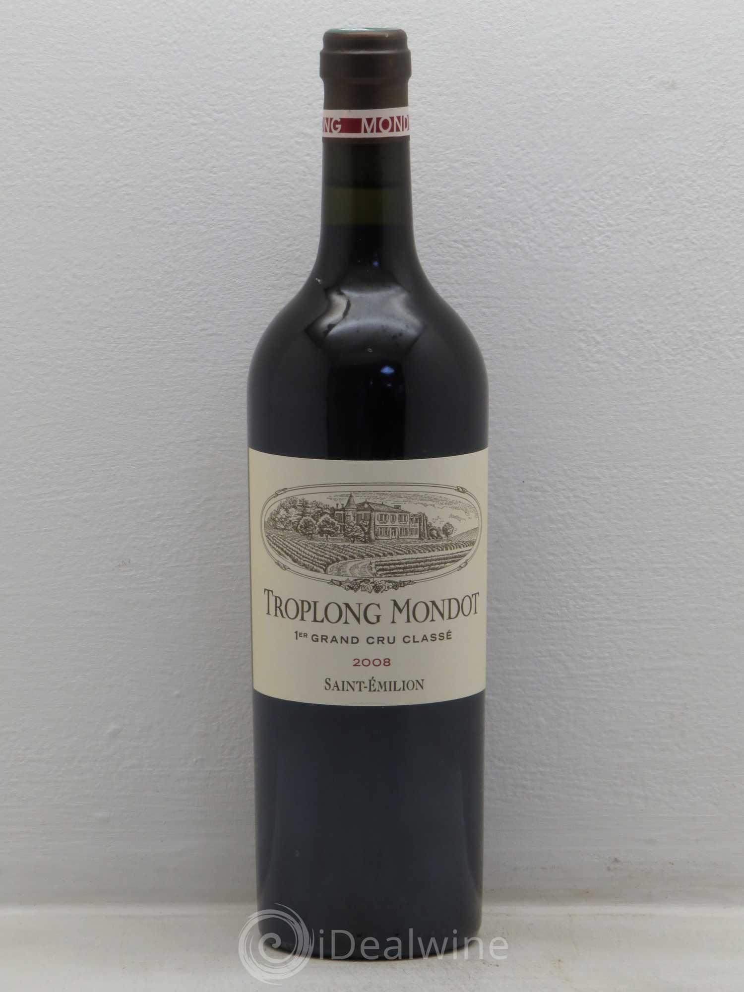 Château Troplong Mondot 1er Grand Cru Classé B 2008 - Lot de 1 bouteille - 0
