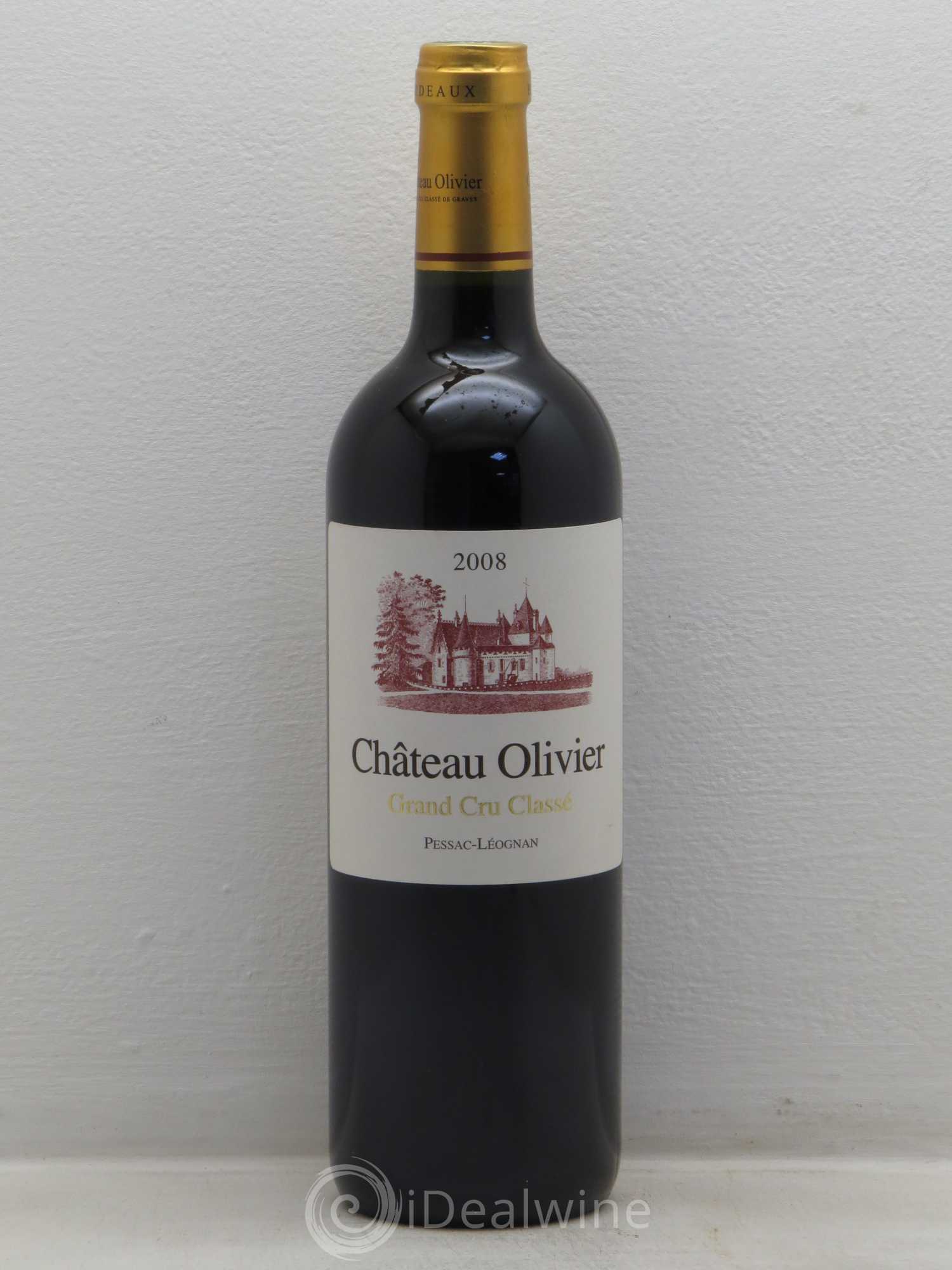 Château Olivier Cru Classé de Graves 2008 - Lot de 1 bouteille - 0