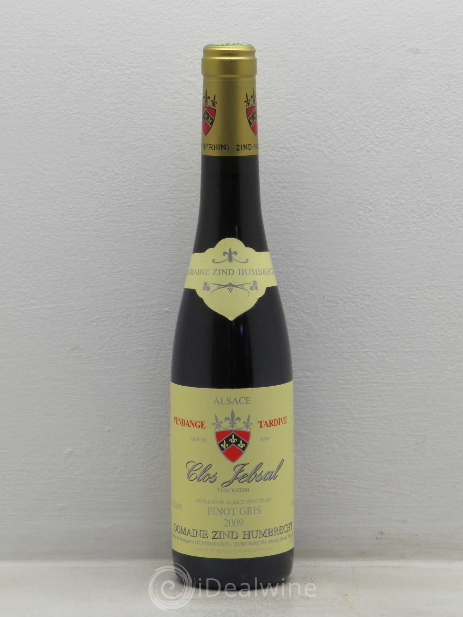 Alsace Pinot Gris Clos Jebsal Vendanges Tardives Zind-Humbrecht (Domaine) 2009 - Lotto di 1 mezza bottiglia - 0
