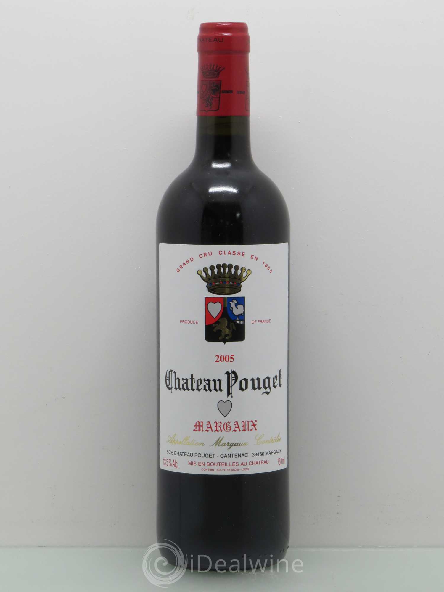 Château Pouget 4ème Grand Cru Classé 2005 - Lot de 1 bouteille - 0