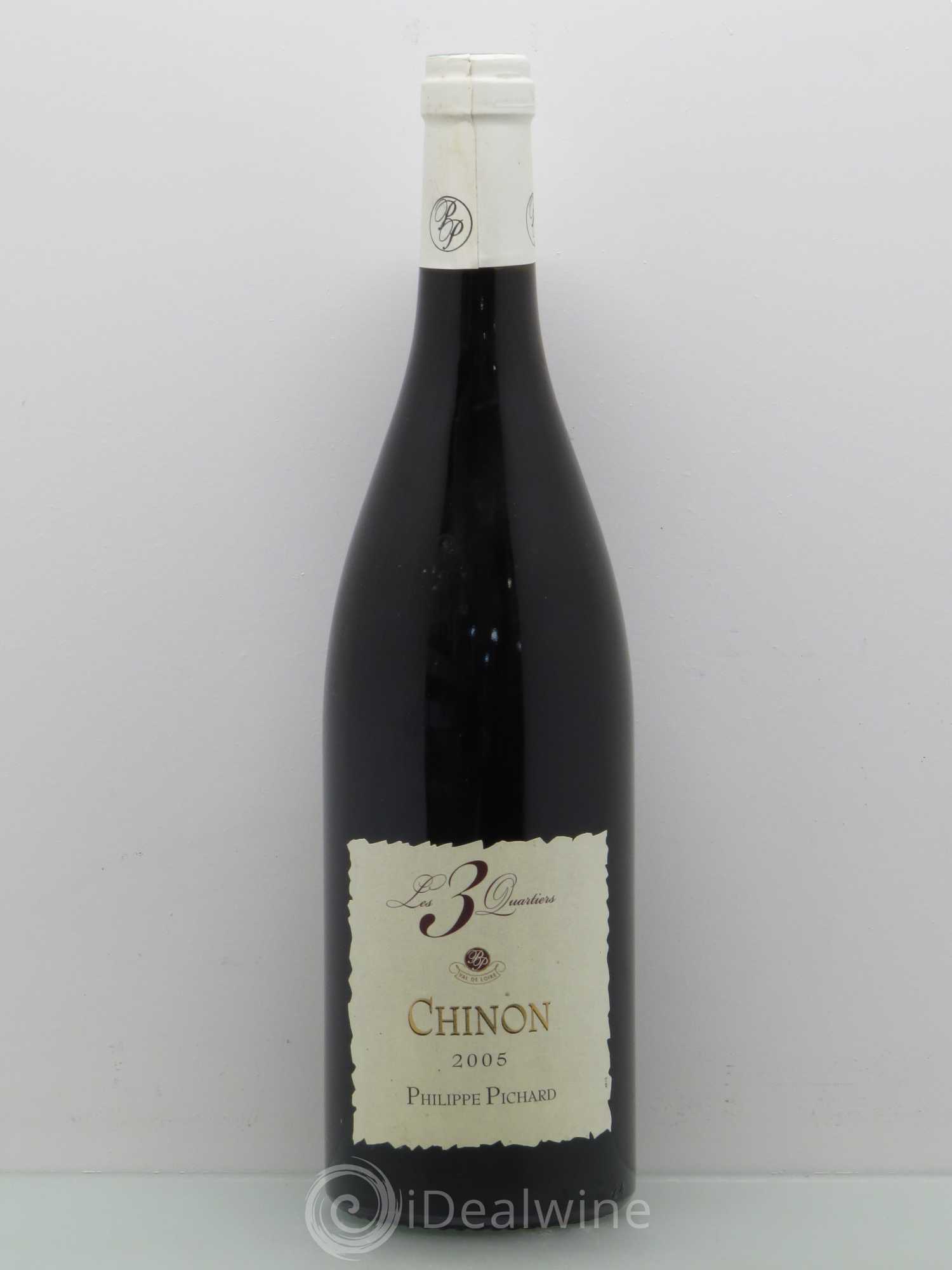 Chinon Les 3 Quartiers vieilles vignes - Domaine Pichard 2005 - Posten von 1 Flasche - 0