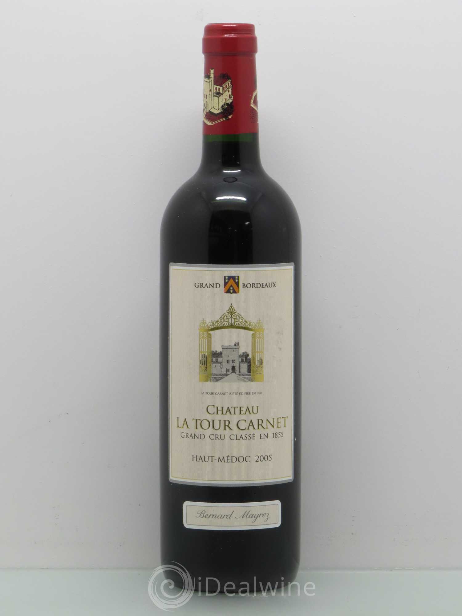 Château la Tour Carnet 4ème Grand Cru Classé 2005 - Lot de 1 bouteille - 0