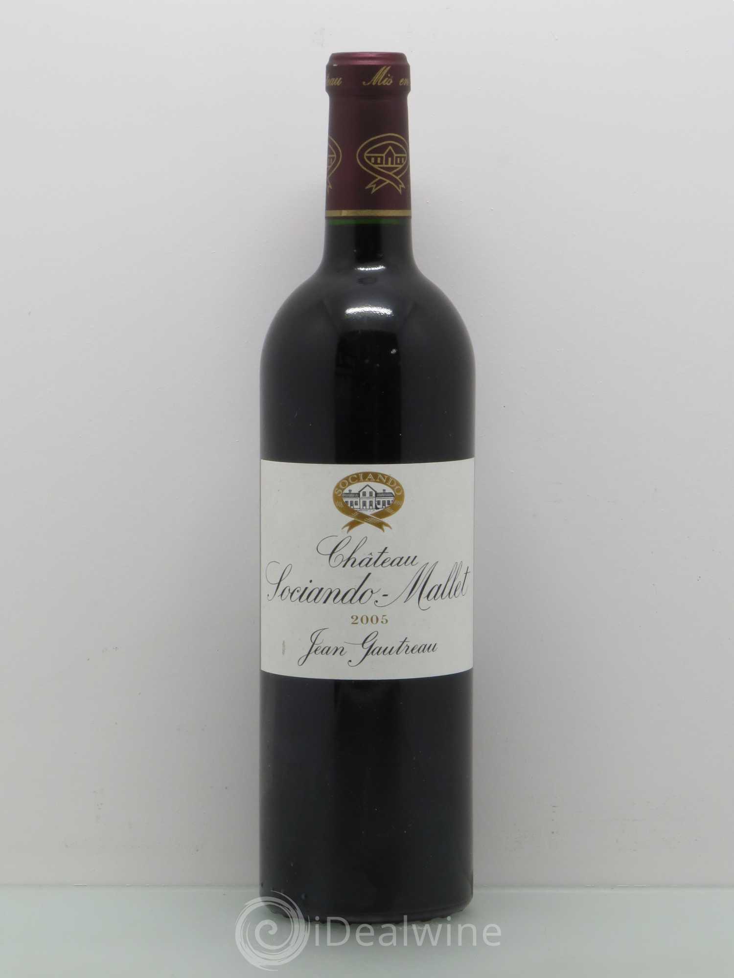 Château Sociando Mallet 2005 - Lot de 1 bouteille - 0