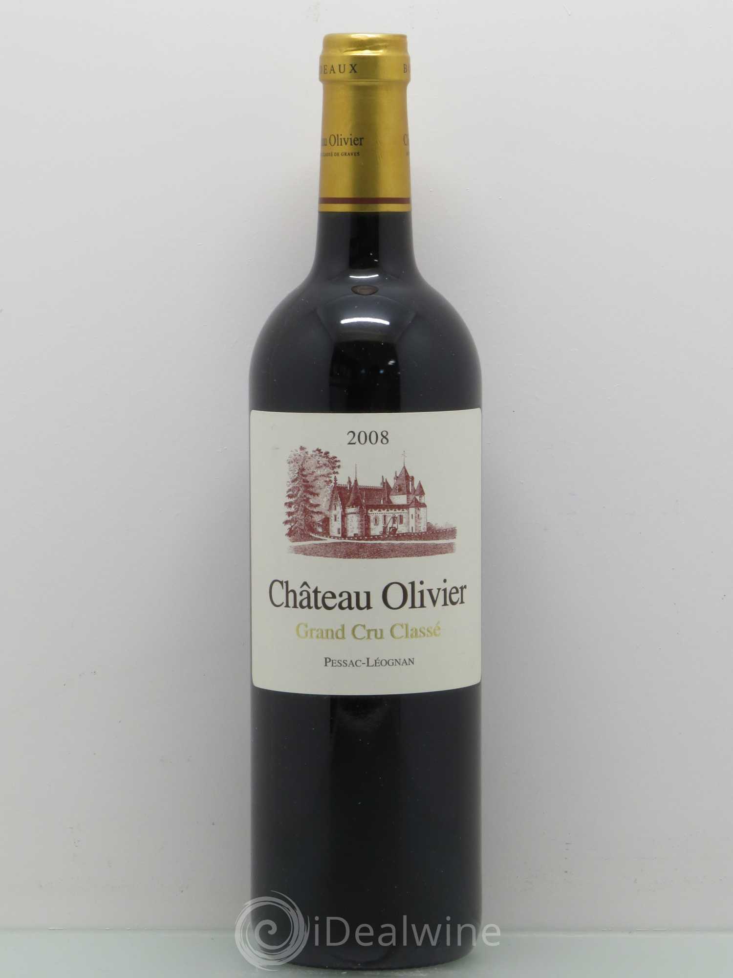Château Olivier Cru Classé de Graves 2008 - Lot de 1 bouteille - 0
