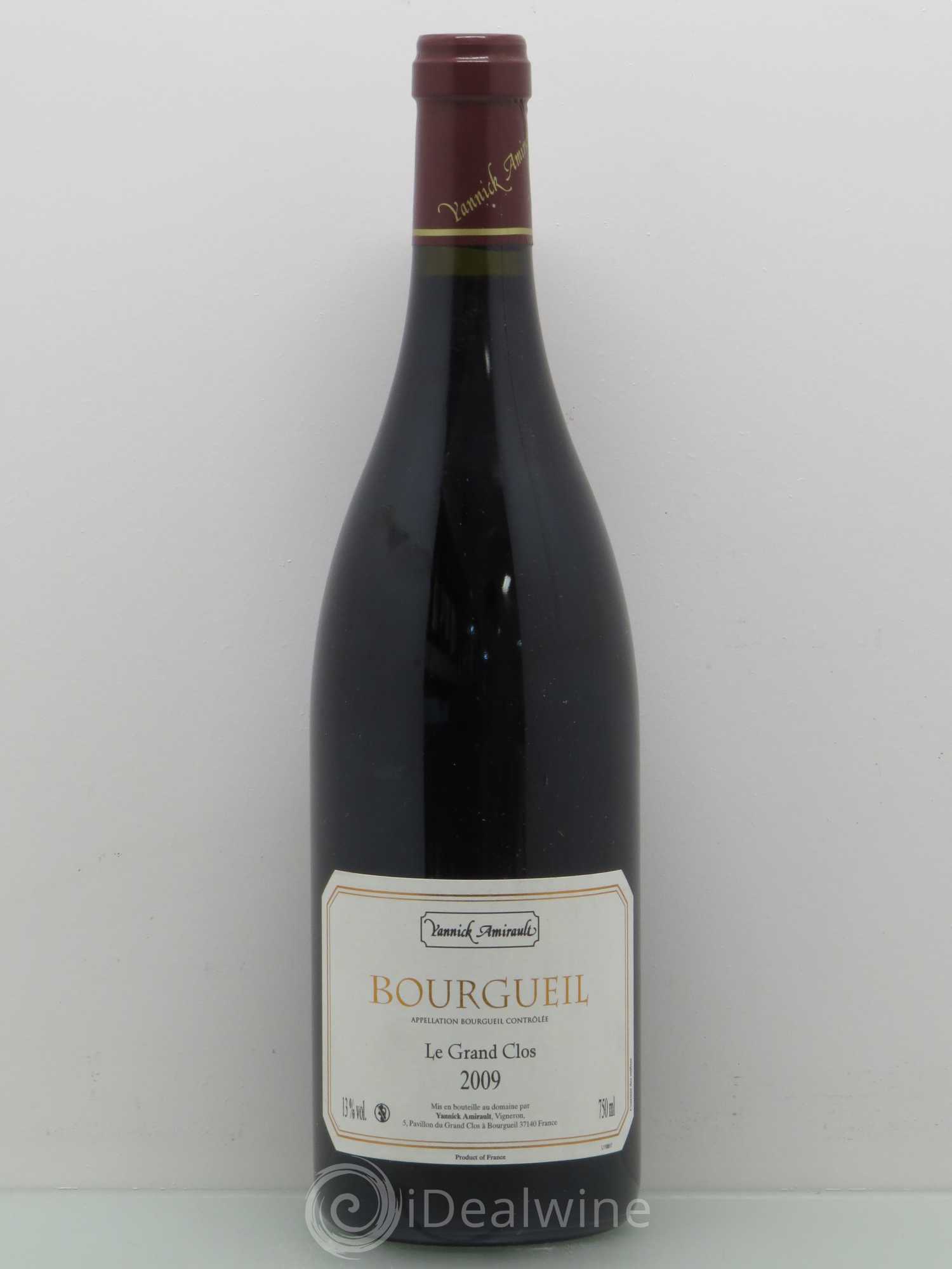 Bourgueil Grand Clos Yannick Amirault (Domaine) 2009 - Lot de 1 bouteille - 0