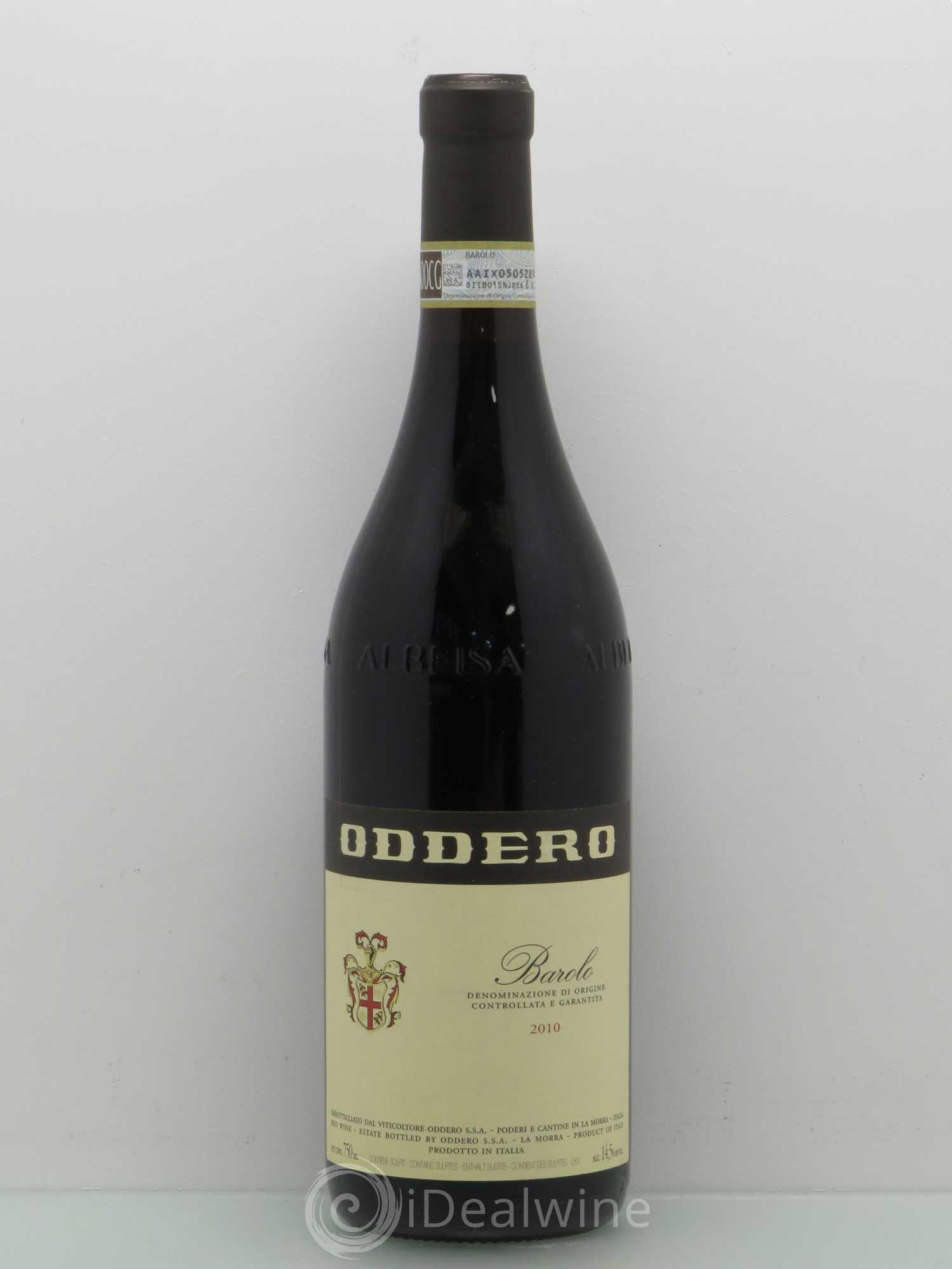Barolo Oddero 2010 - Lot de 1 bouteille - 0