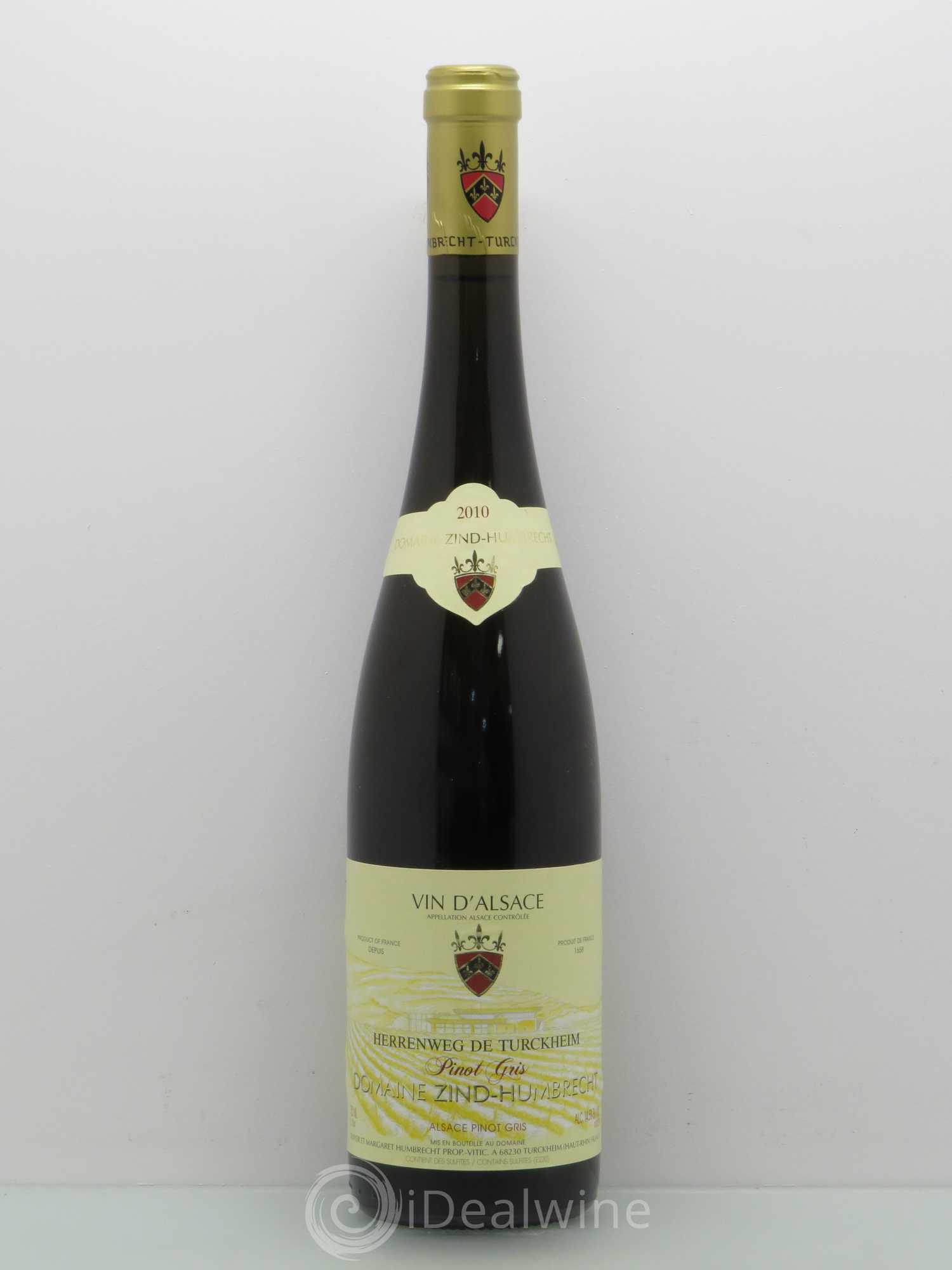 Pinot Gris Herrenweg de Turckheim - Zind Humbrecht 2010 - Posten von 1 Flasche - 0