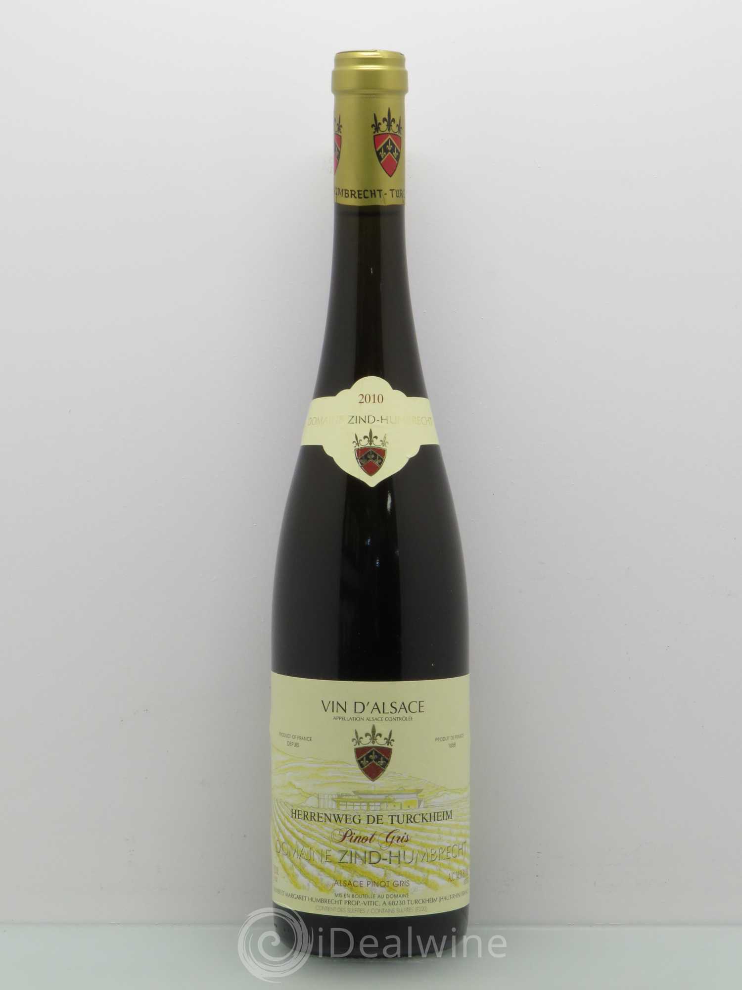 Pinot Gris Herrenweg de Turckheim - Zind Humbrecht 2010 - Posten von 1 Flasche - 0