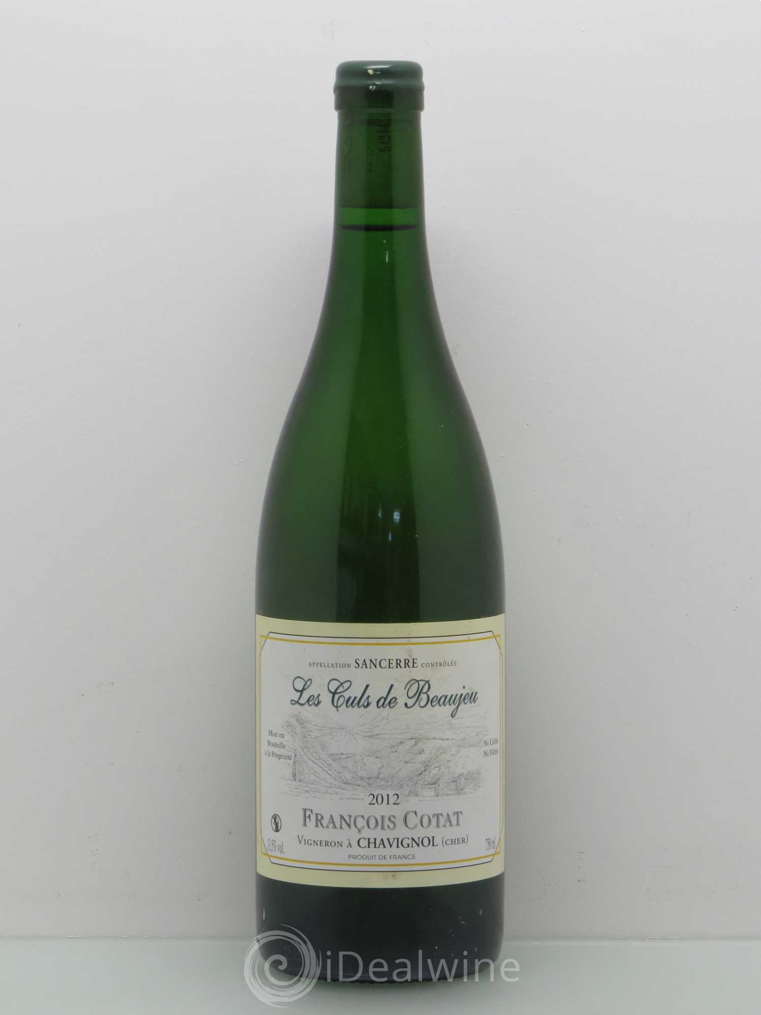 Sancerre Les Culs de Beaujeu François Cotat 2012 - Lot de 1 bouteille - 0