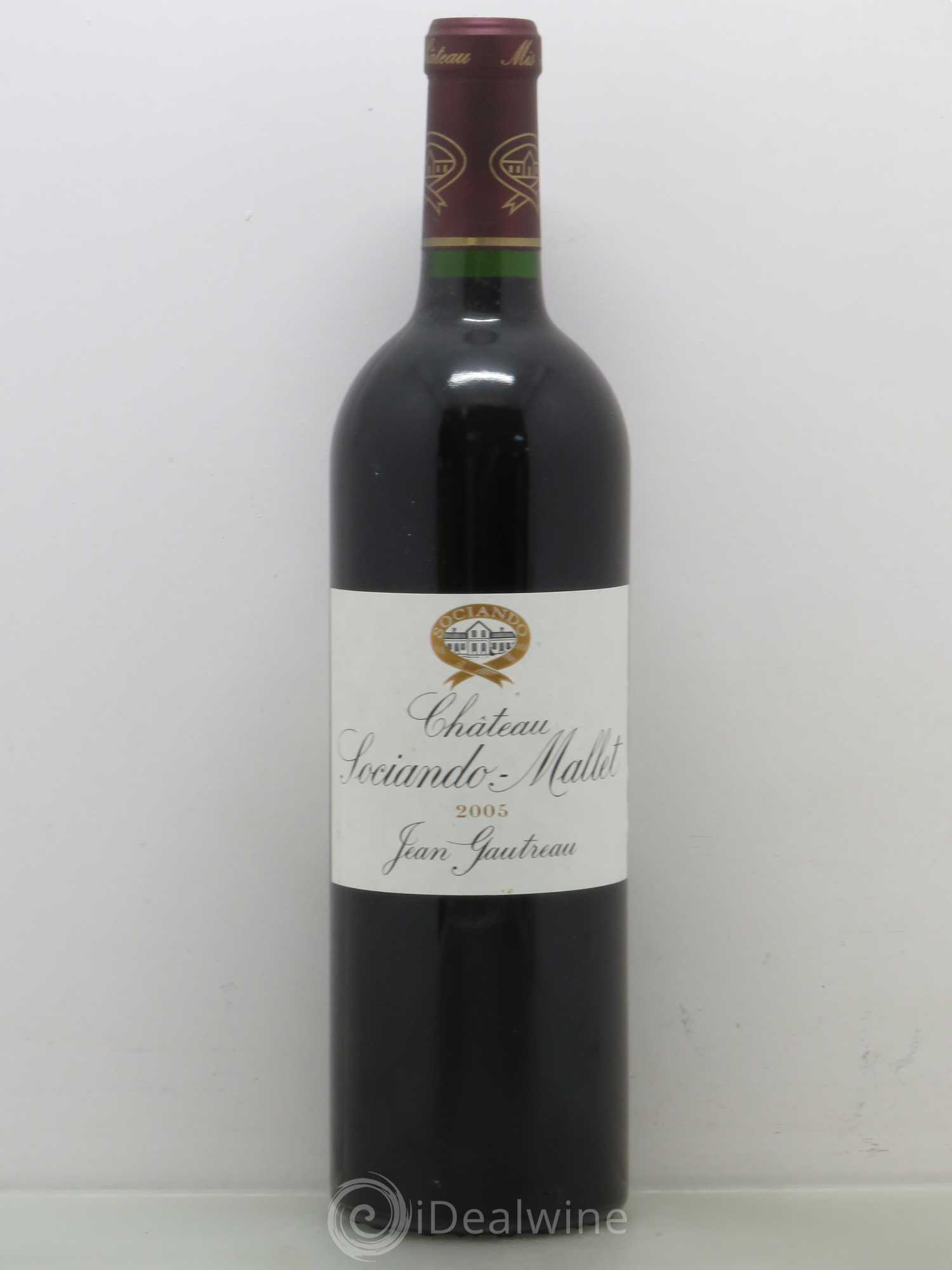Château Sociando Mallet 2005 - Lot de 1 bouteille - 0