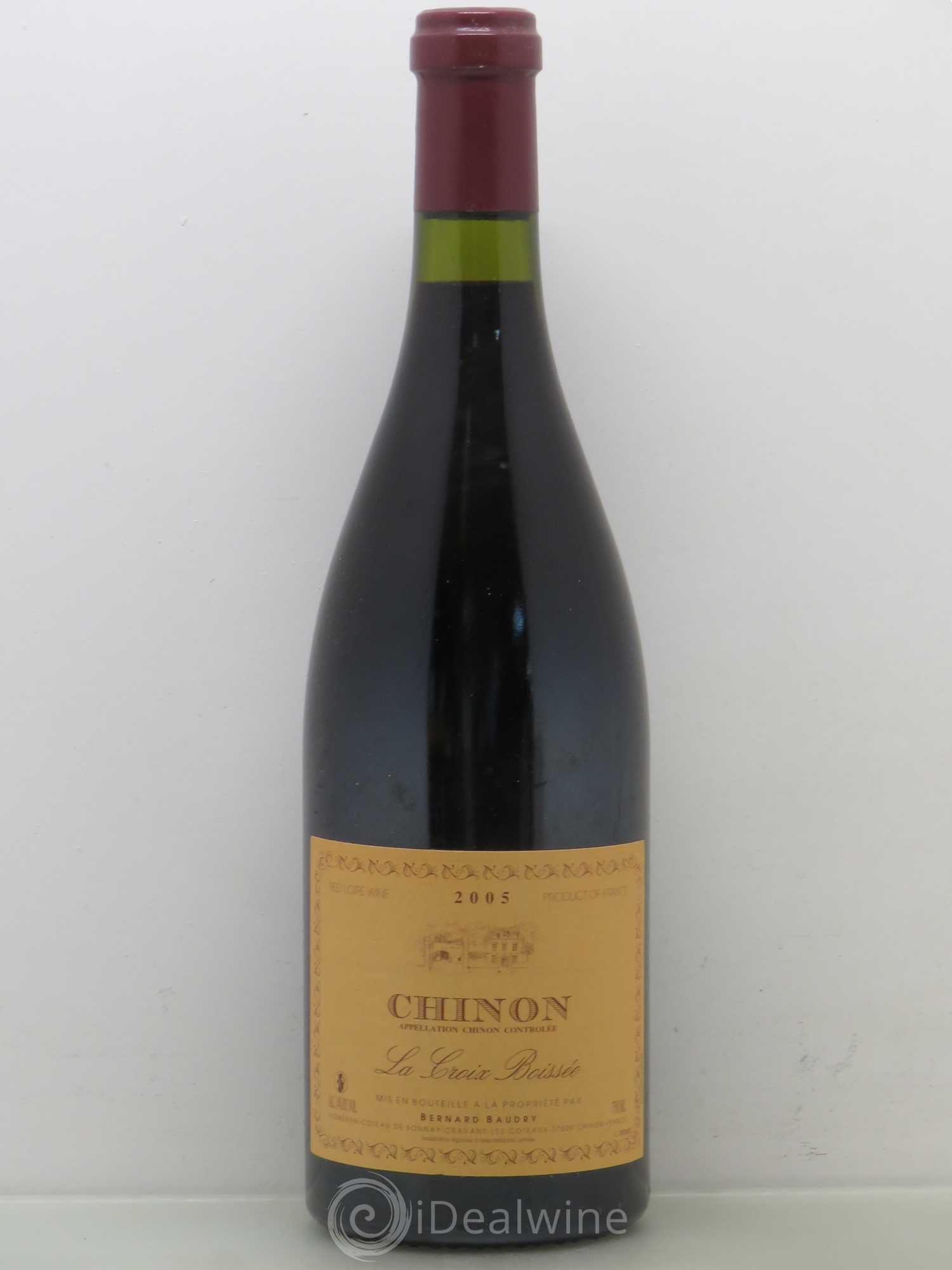 Chinon La Croix Boissée Bernard Baudry 2005 - Lot de 1 bouteille - 0