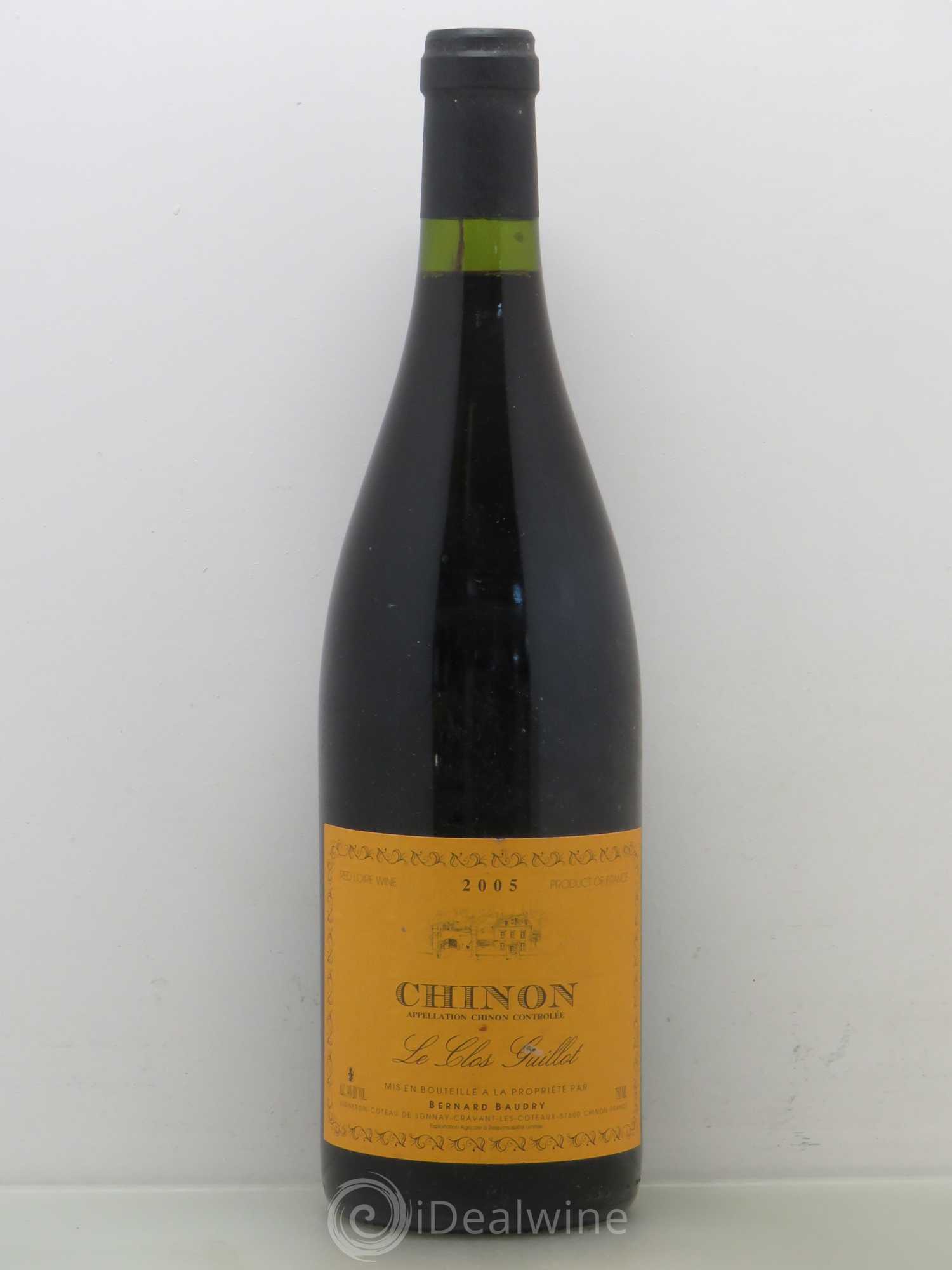 Chinon Le Clos Guillot Bernard Baudry 2005 - Lot de 1 bouteille - 0