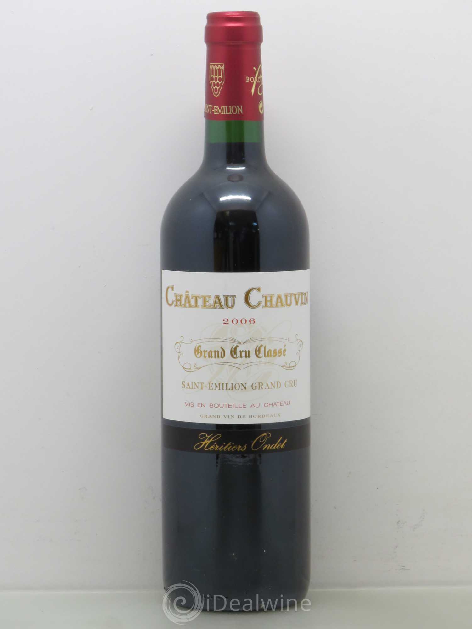 Château Chauvin Grand Cru Classé 2006 - Lot de 1 bouteille - 0