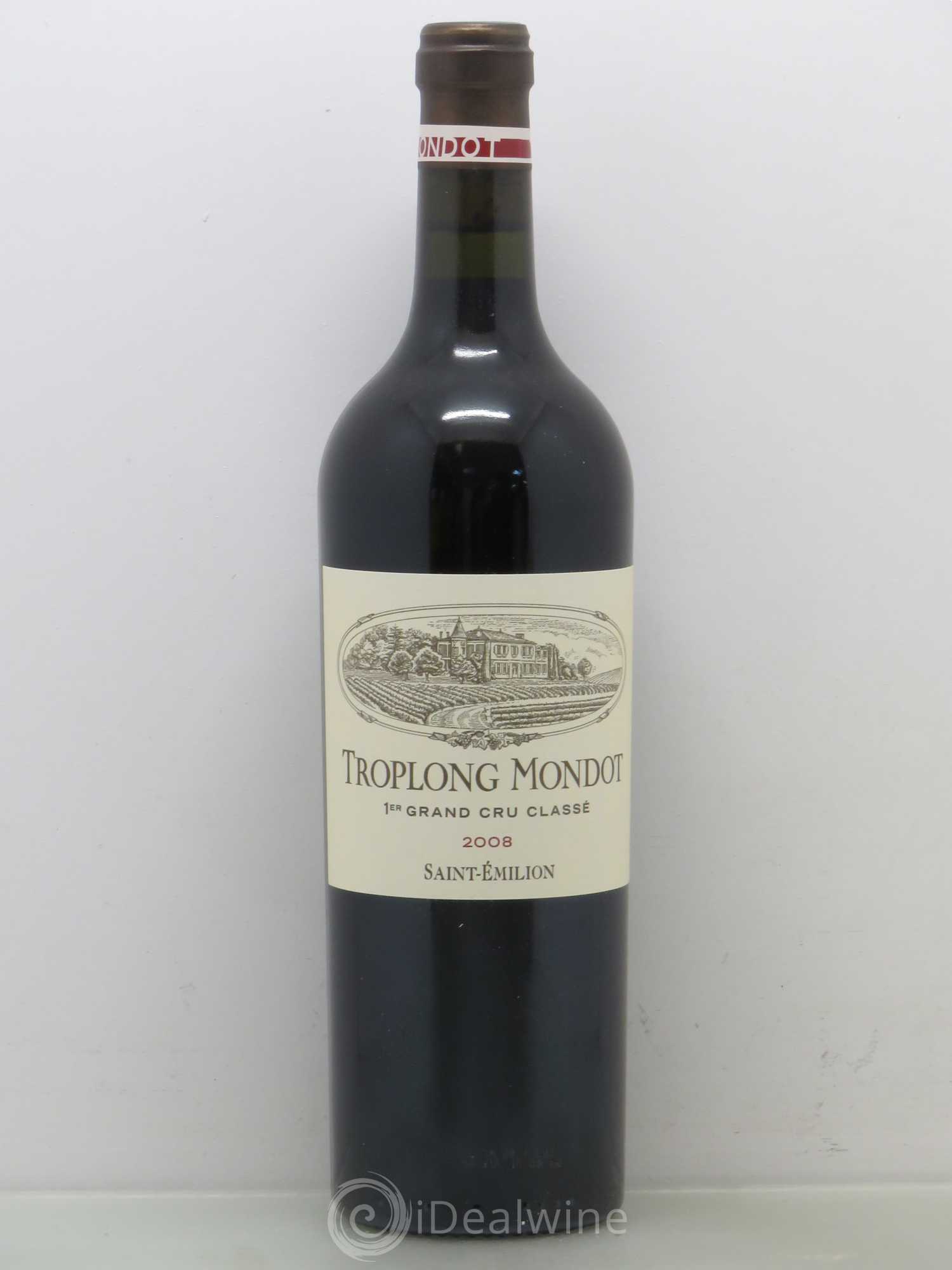 Château Troplong Mondot 1er Grand Cru Classé B 2008 - Lot de 1 bouteille - 0