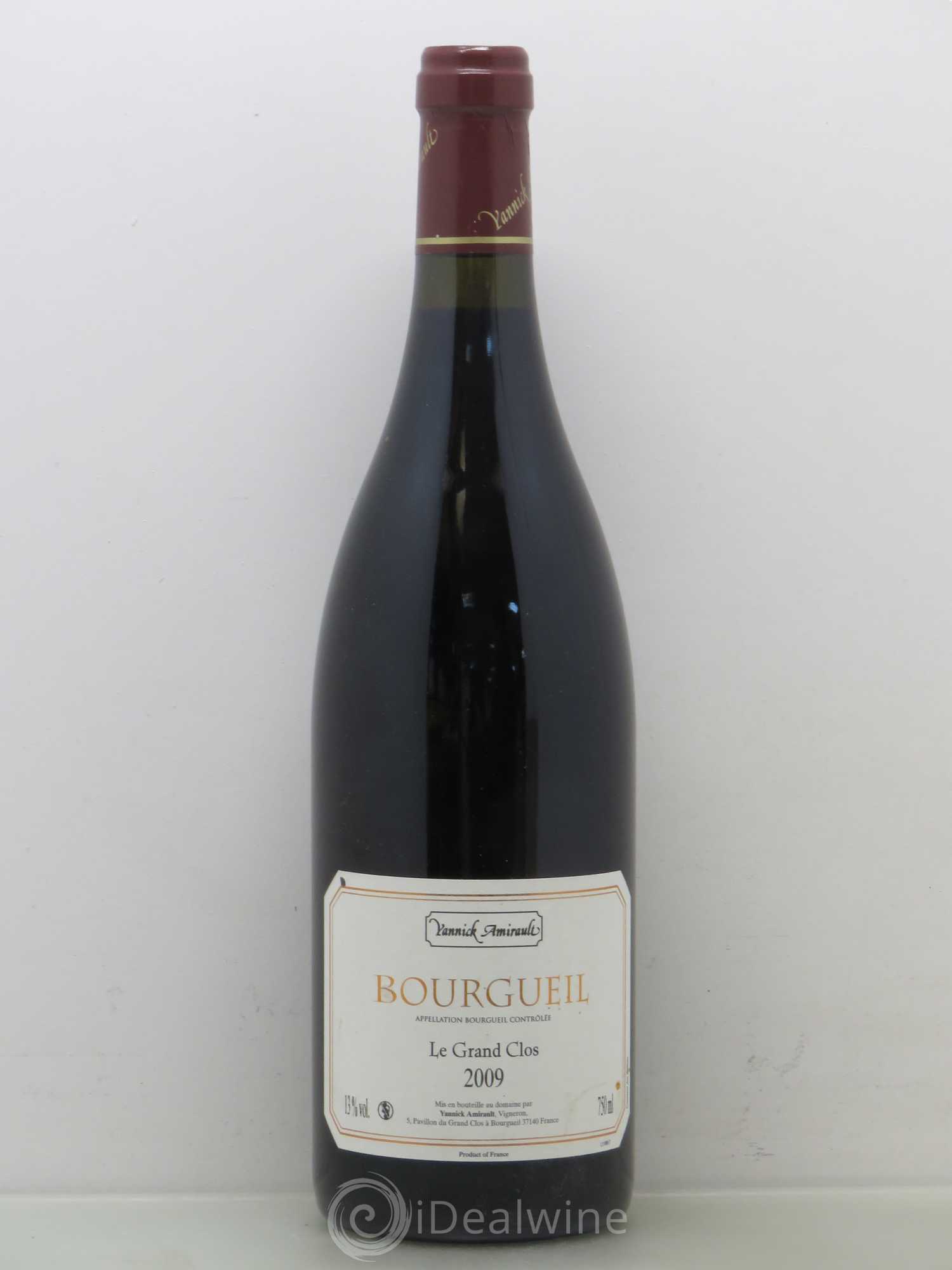 Bourgueil Grand Clos Yannick Amirault (Domaine) 2009 - Lot de 1 bouteille - 0