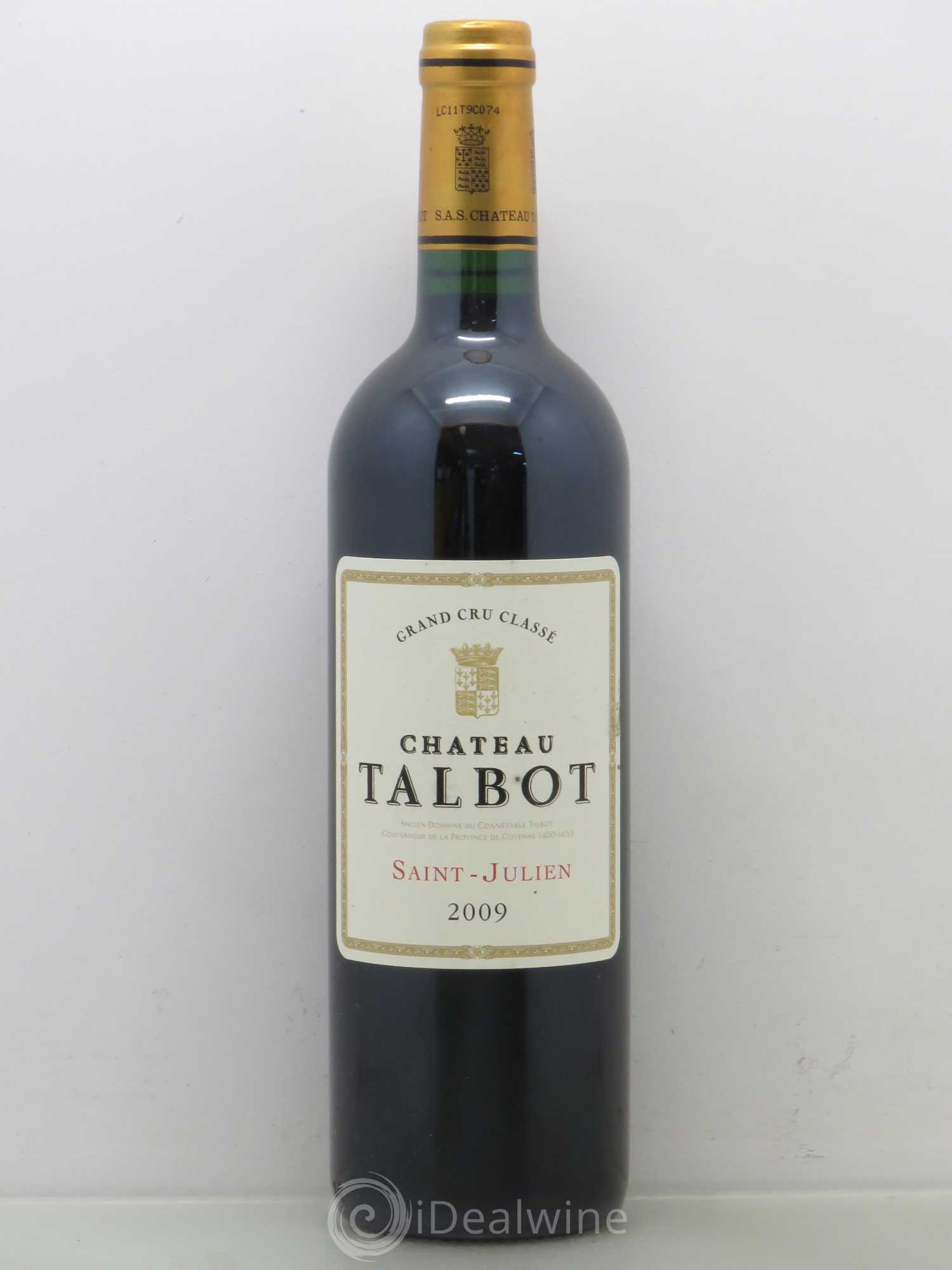 Château Talbot 4ème Grand Cru Classé 2009 - Lot de 1 bouteille - 0