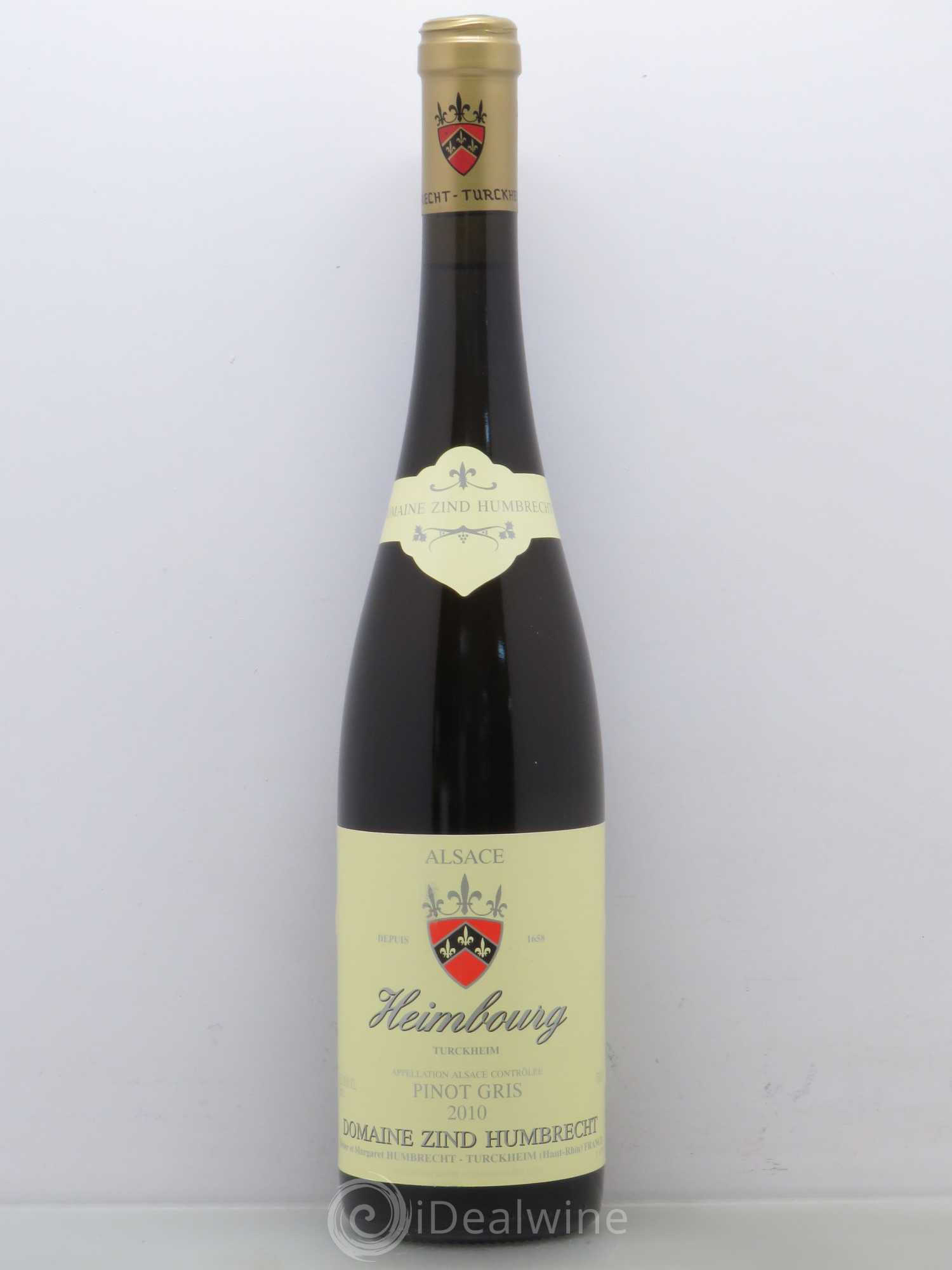Alsace Pinot Gris Heimbourg Zind-Humbrecht (Domaine) 2010 - Lot de 1 bouteille - 0