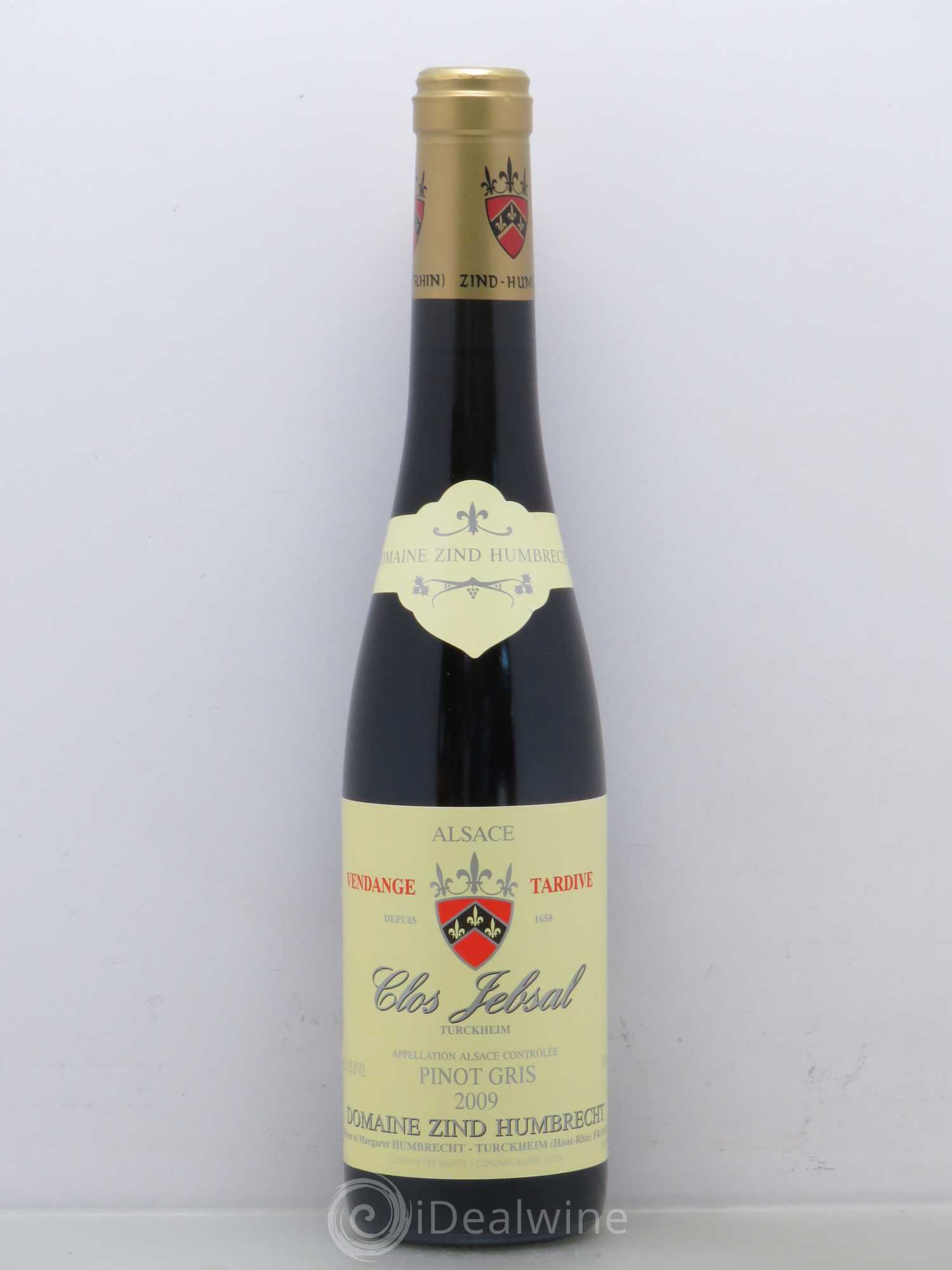 Alsace Pinot Gris Clos Jebsal Vendanges Tardives Zind-Humbrecht (Domaine) 2009 - Posten von 1 Demi-Flasche - 0