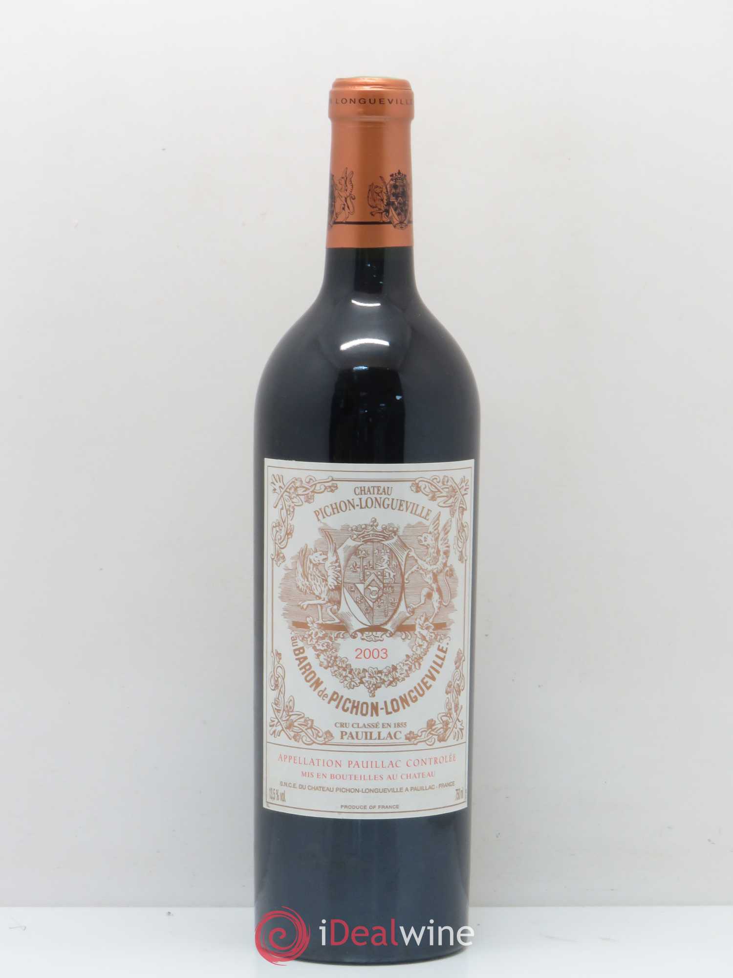 Pichon Longueville Baron 2ème Grand Cru Classé 2003 - Lot de 1 bouteille - 0