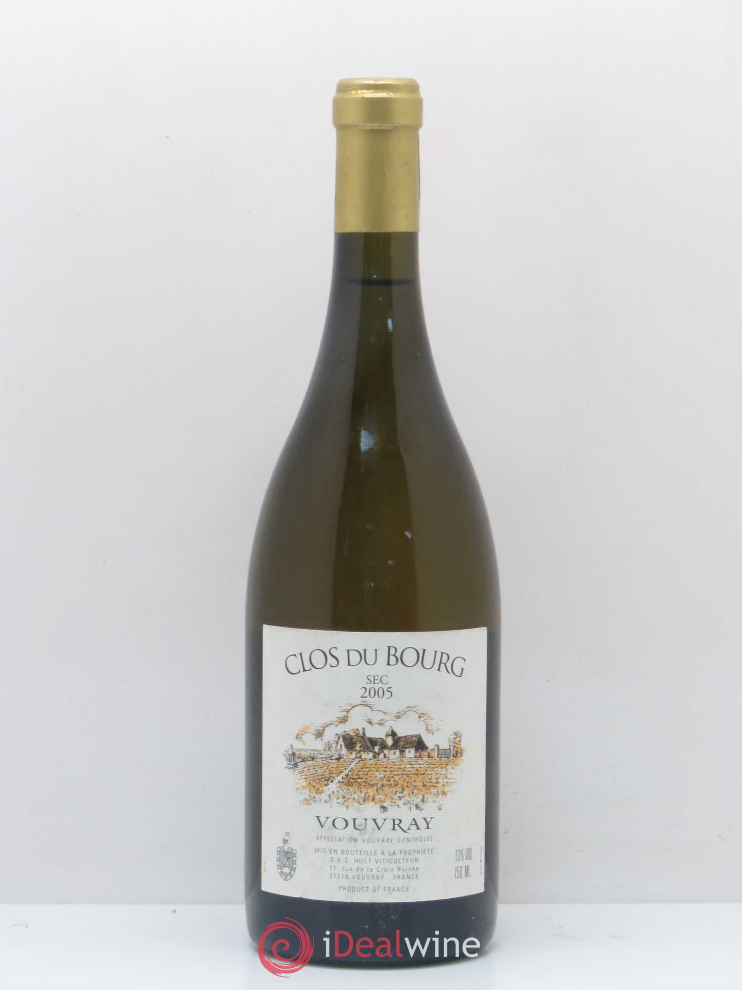 Vouvray Clos du Bourg Sec Domaine Huet 2005 - Lot de 1 bouteille - 0