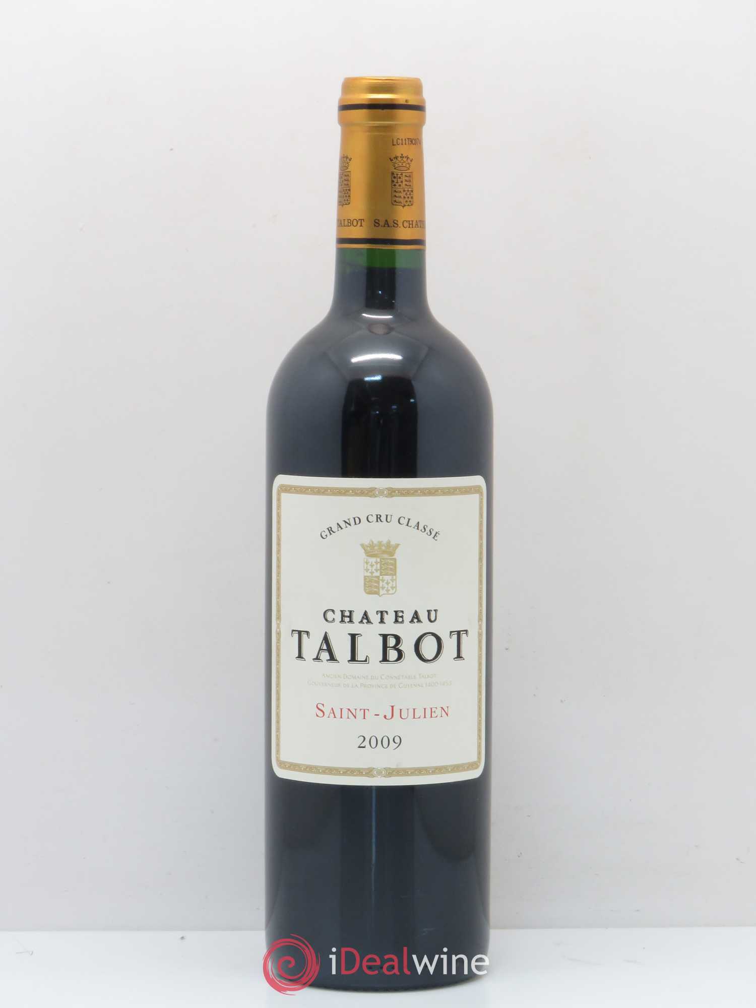 Château Talbot 4ème Grand Cru Classé 2009 - Lot de 1 bouteille - 0